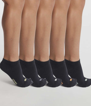 Pack de 5 pares de calcetines unisex de algodón azul marino con etiquetas EcoDim