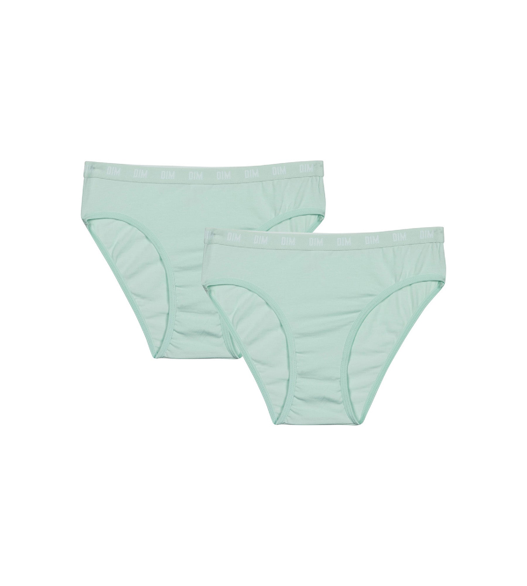 DIM Pack de 2 bragas de niña en algodón bio Azul Pastel Dim Skin Care