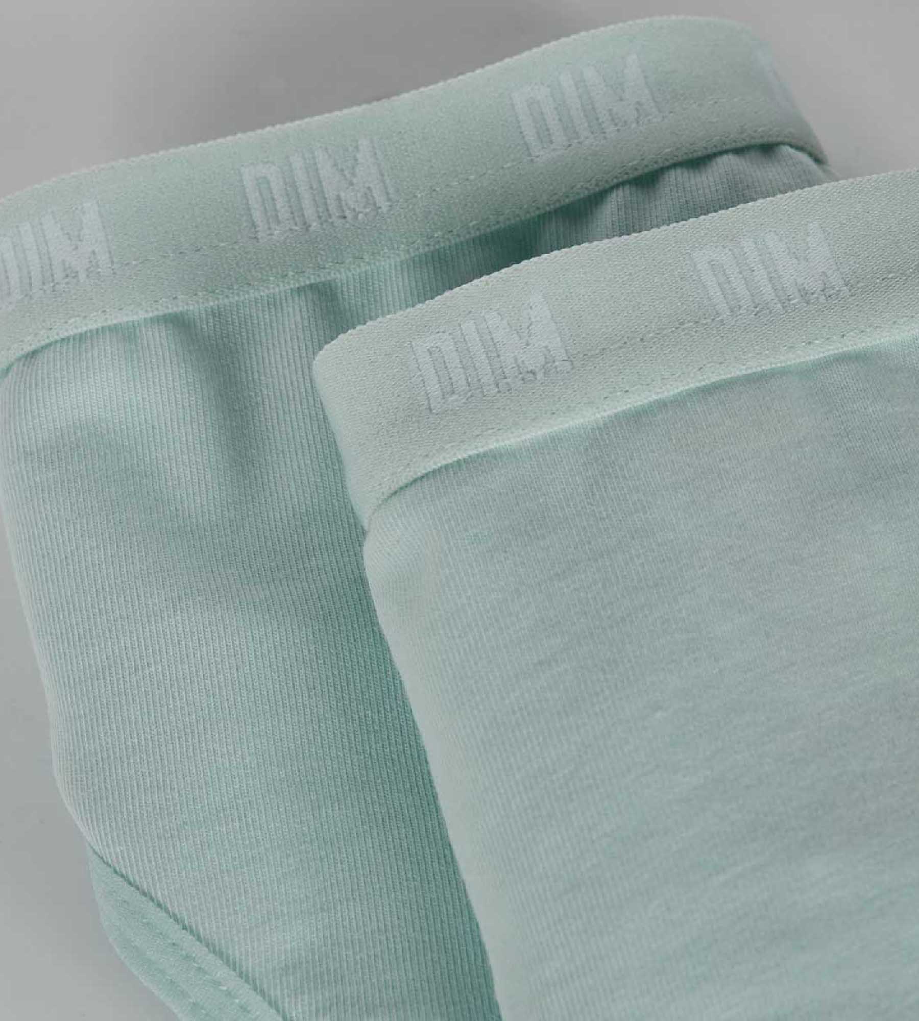 DIM Pack de 2 bragas de niña en algodón bio Azul Pastel Dim Skin Care