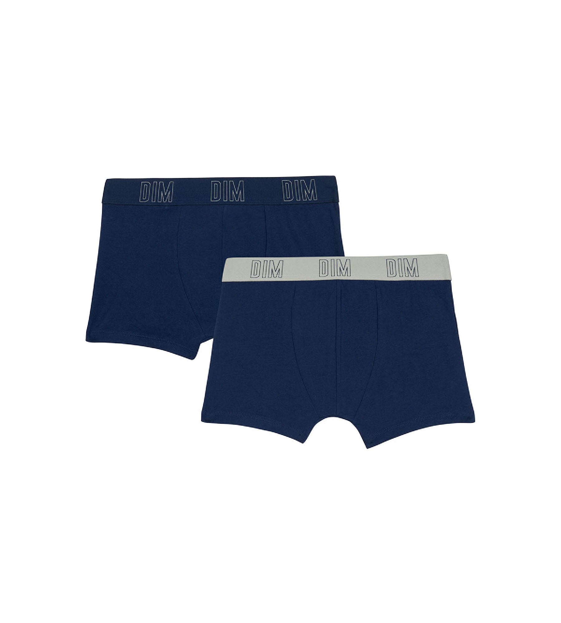 DIM Pack de 2 bóxer de chico en algodón bio Azul Marino Dim Skin Care