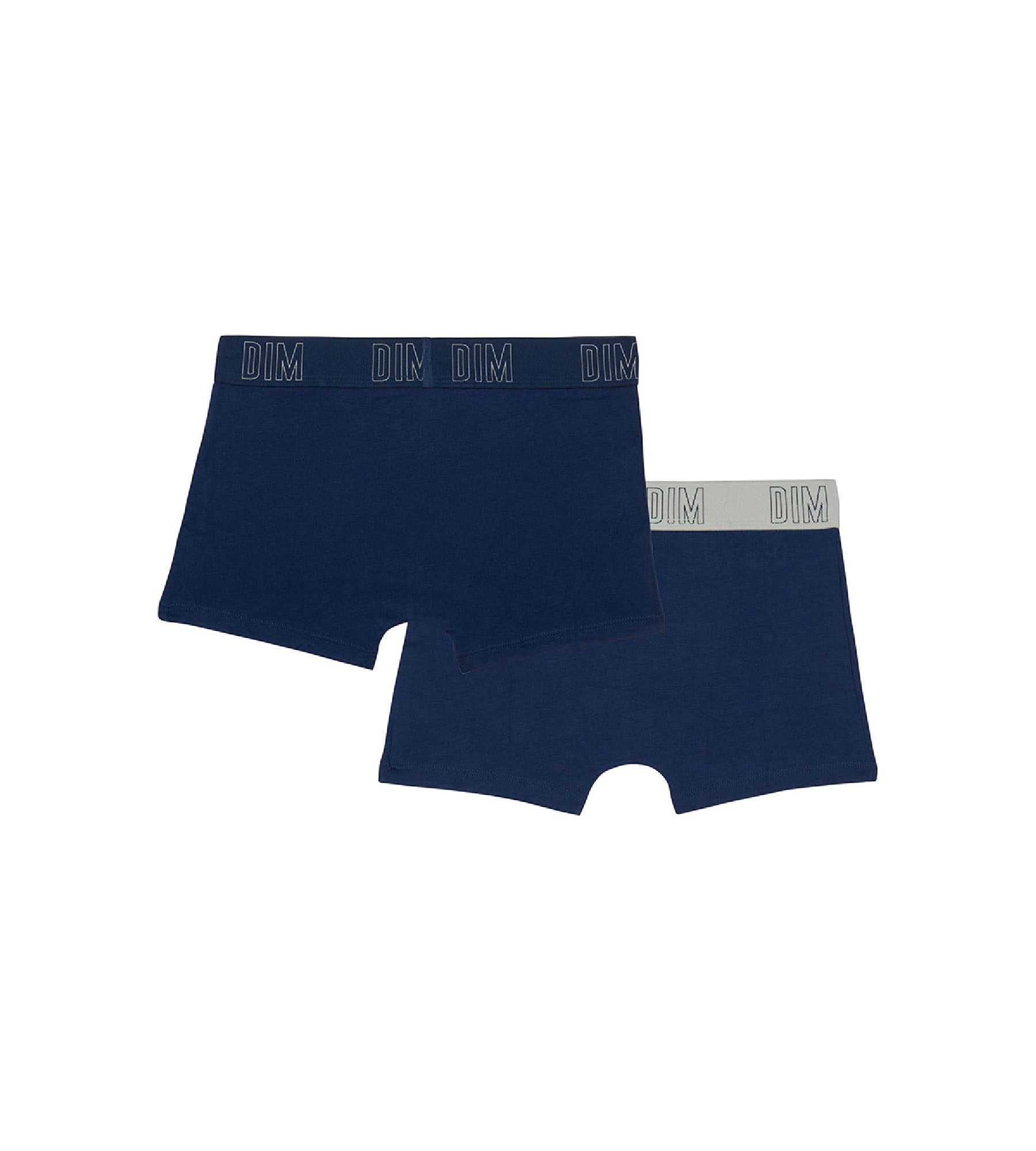 DIM Pack de 2 bóxer de chico en algodón bio Azul Marino Dim Skin Care