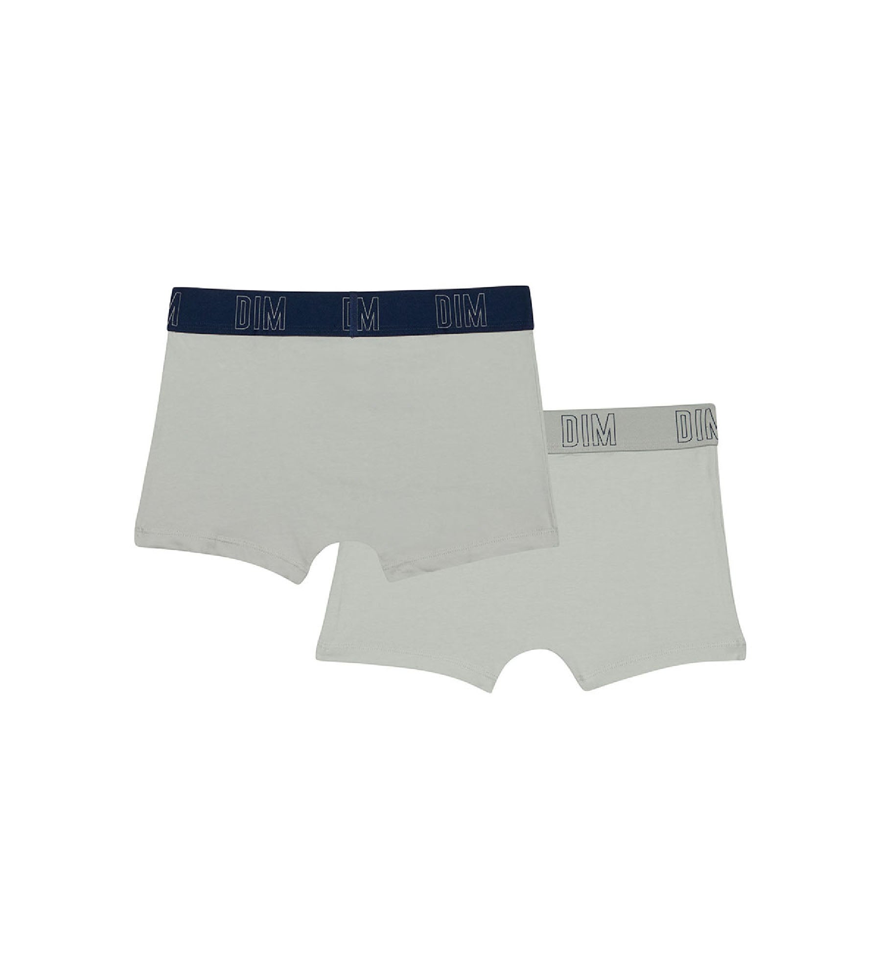 DIM Pack de 2 bóxer de niño en algodón bio Gris Azul Dim Skin Care