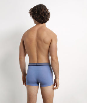 Calzoncillos bóxer de algodón modal para hombre con cintura a rayas Maya azul Dim Smart