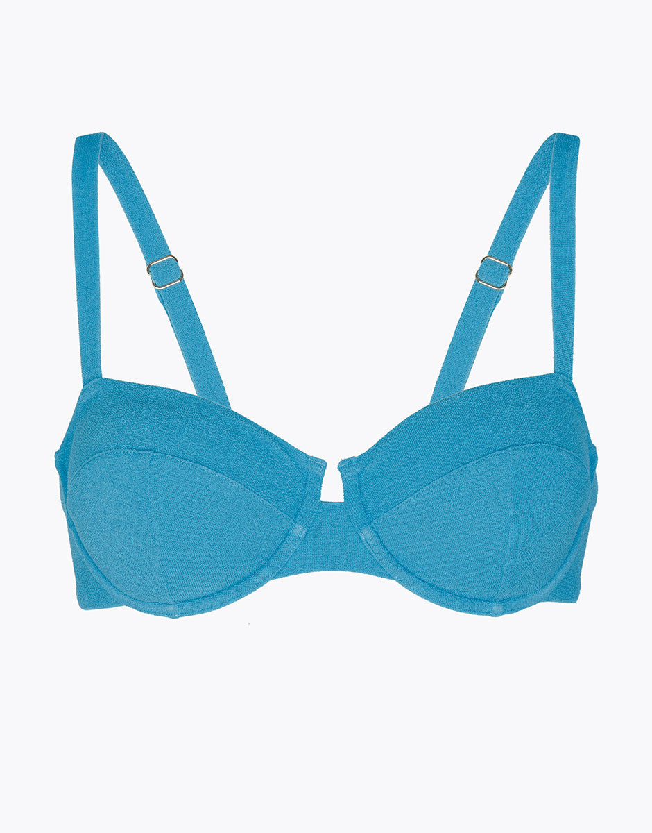DIM Top de bikini con aros Spongy Otanio claro