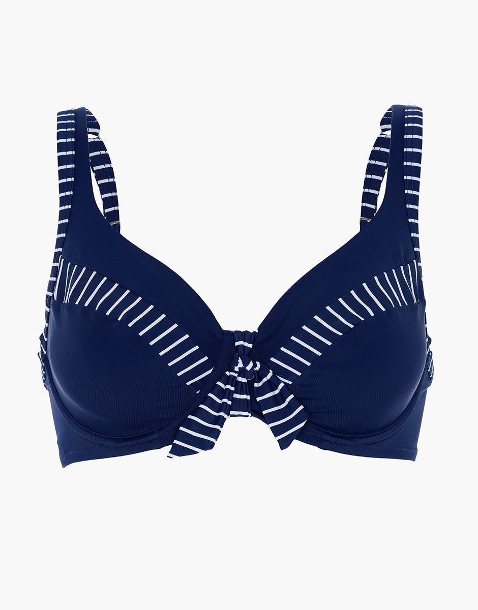 DIM Sujetador de bikini con aros de microfibra azul