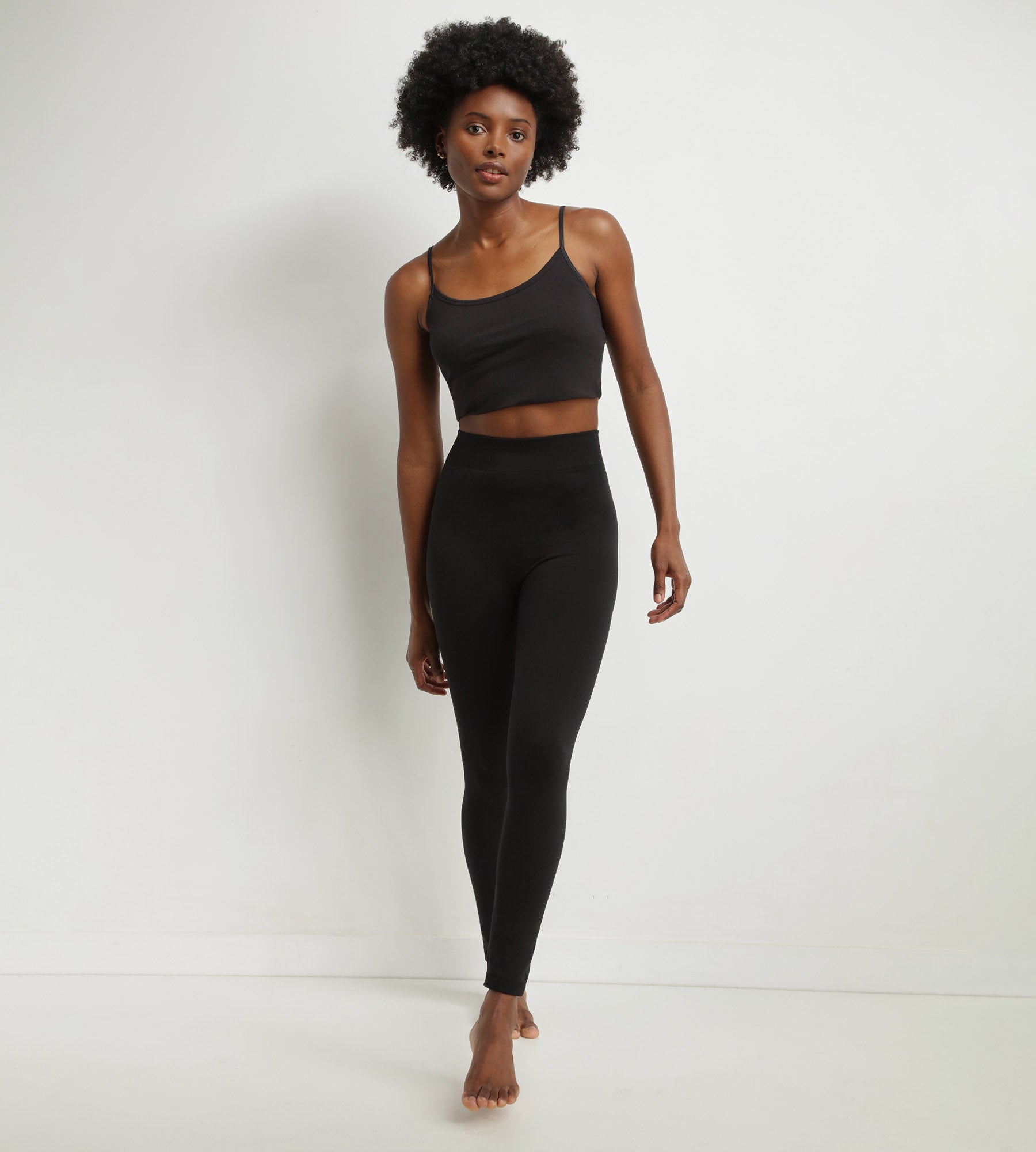 DIM Legging térmico negro para mujer con interior polar Dim Relax & Go