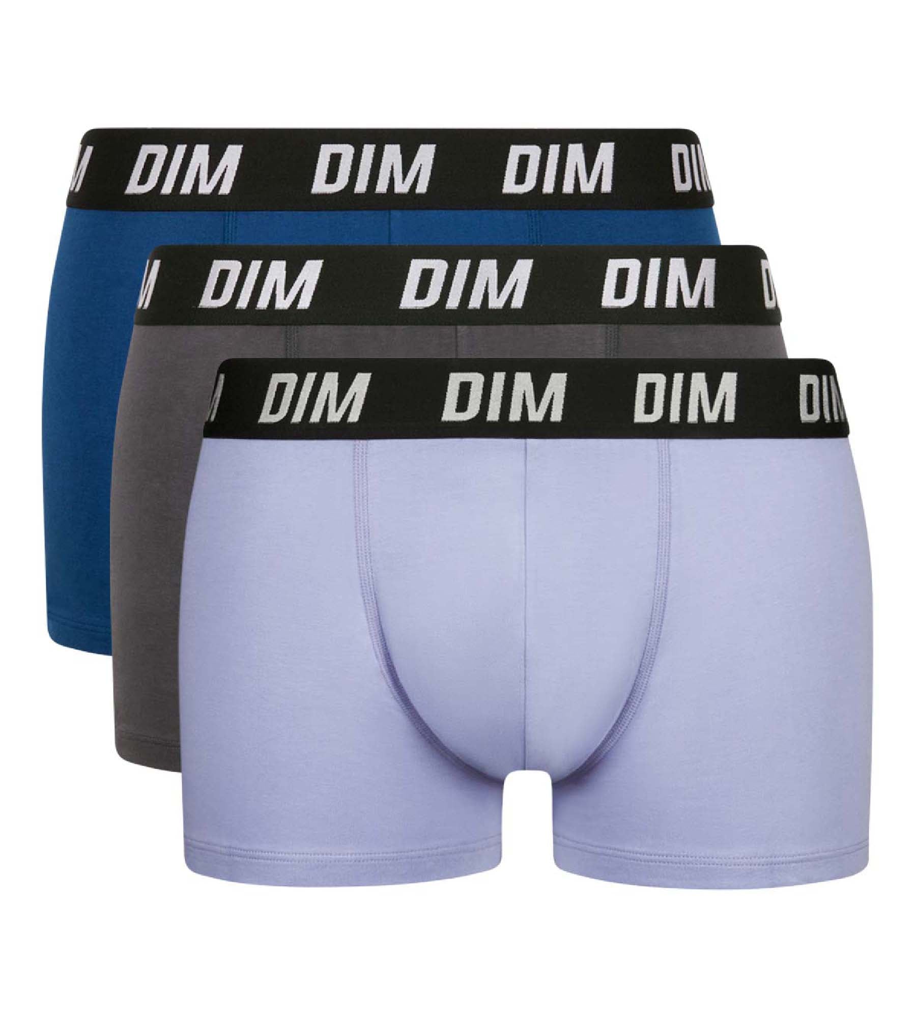 DIM Pack de 3 bóxers de hombre de termorregulación activa Azul Parma Dim Sport