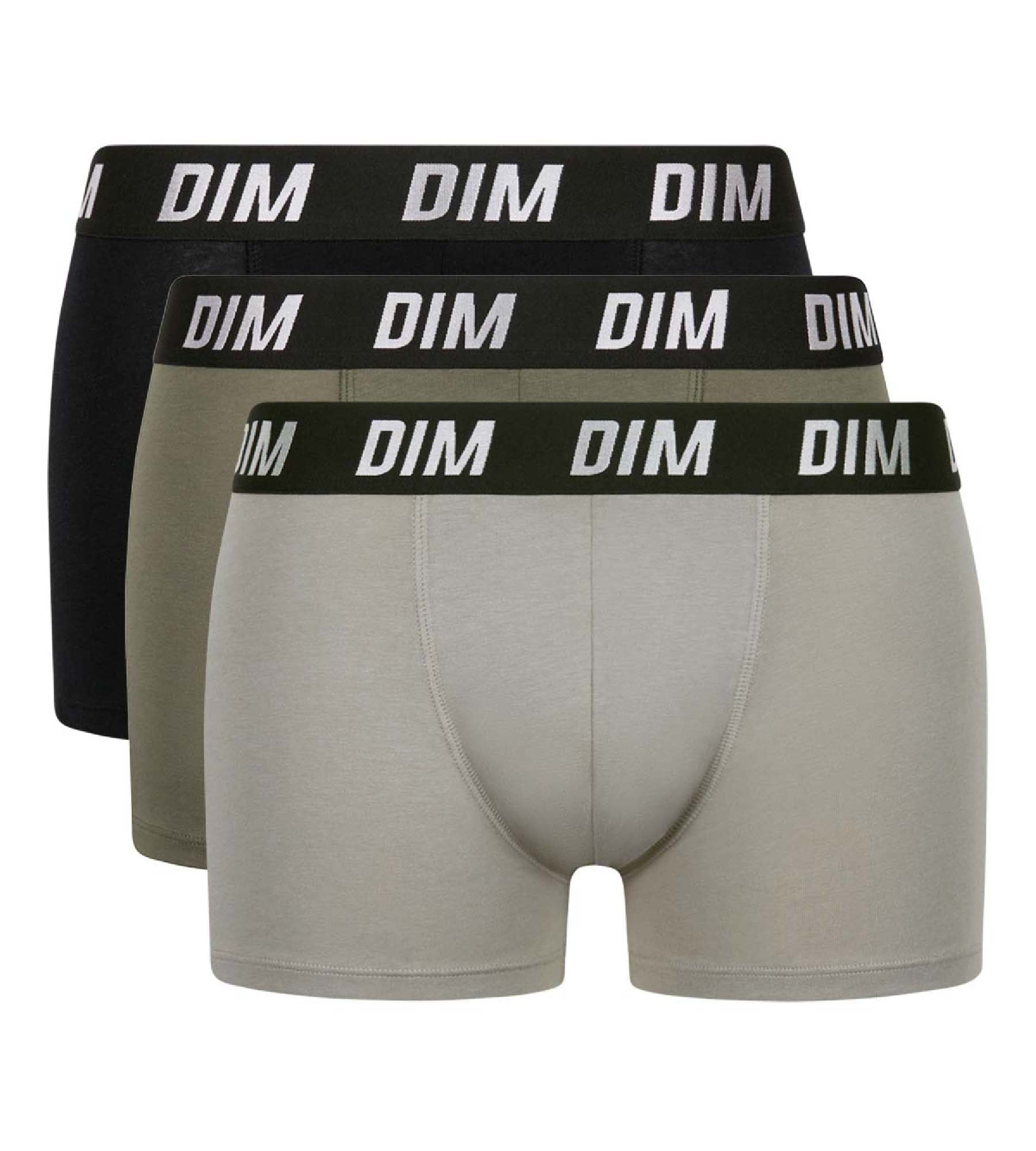 DIM Pack de 3 bóxers de hombre de termorregulación activa Verde Dim Sport