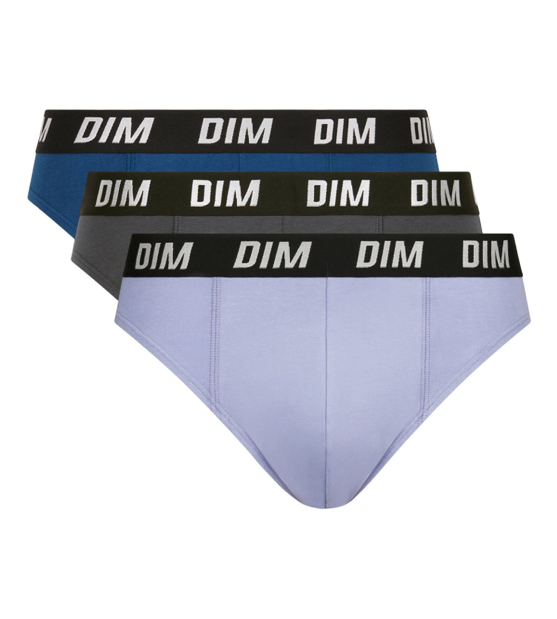 DIM Pack de 3 calzoncillos tipo slip de hombre de termorregulación activa Azul Dim Sport