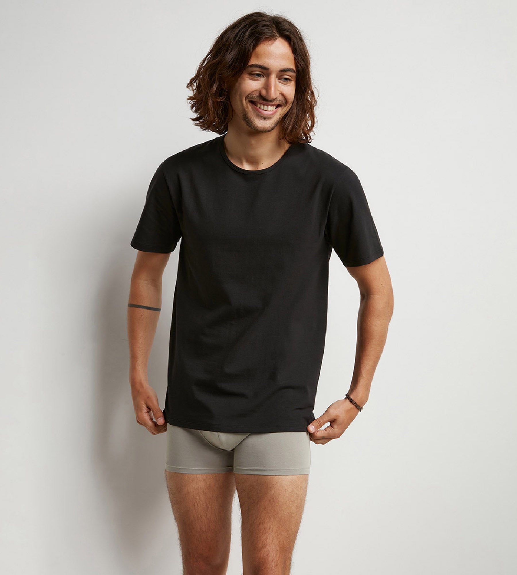 DIM Pack de 2 camisetas de hombre termorreguladoras de cuello redondo Negro Dim Sport