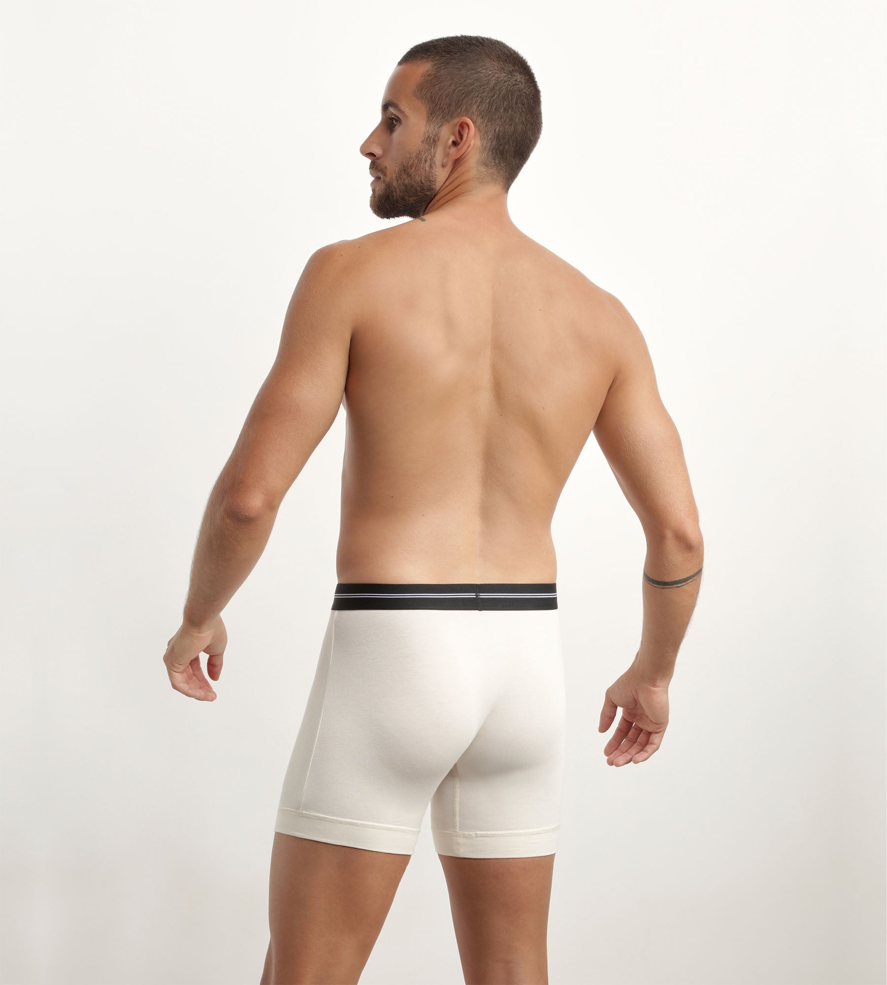 DIM Bóxer de hombre de microfibra con costuras planas Beis Dim Icons Essentiel