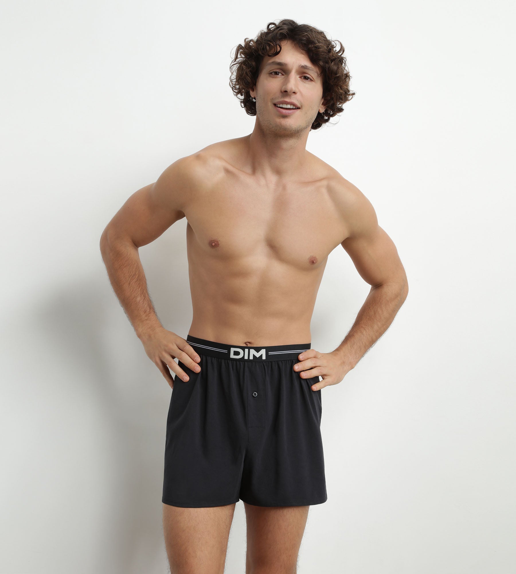 DIM Calzoncillos de algodón para hombre Negro Dim Icons Essentiel