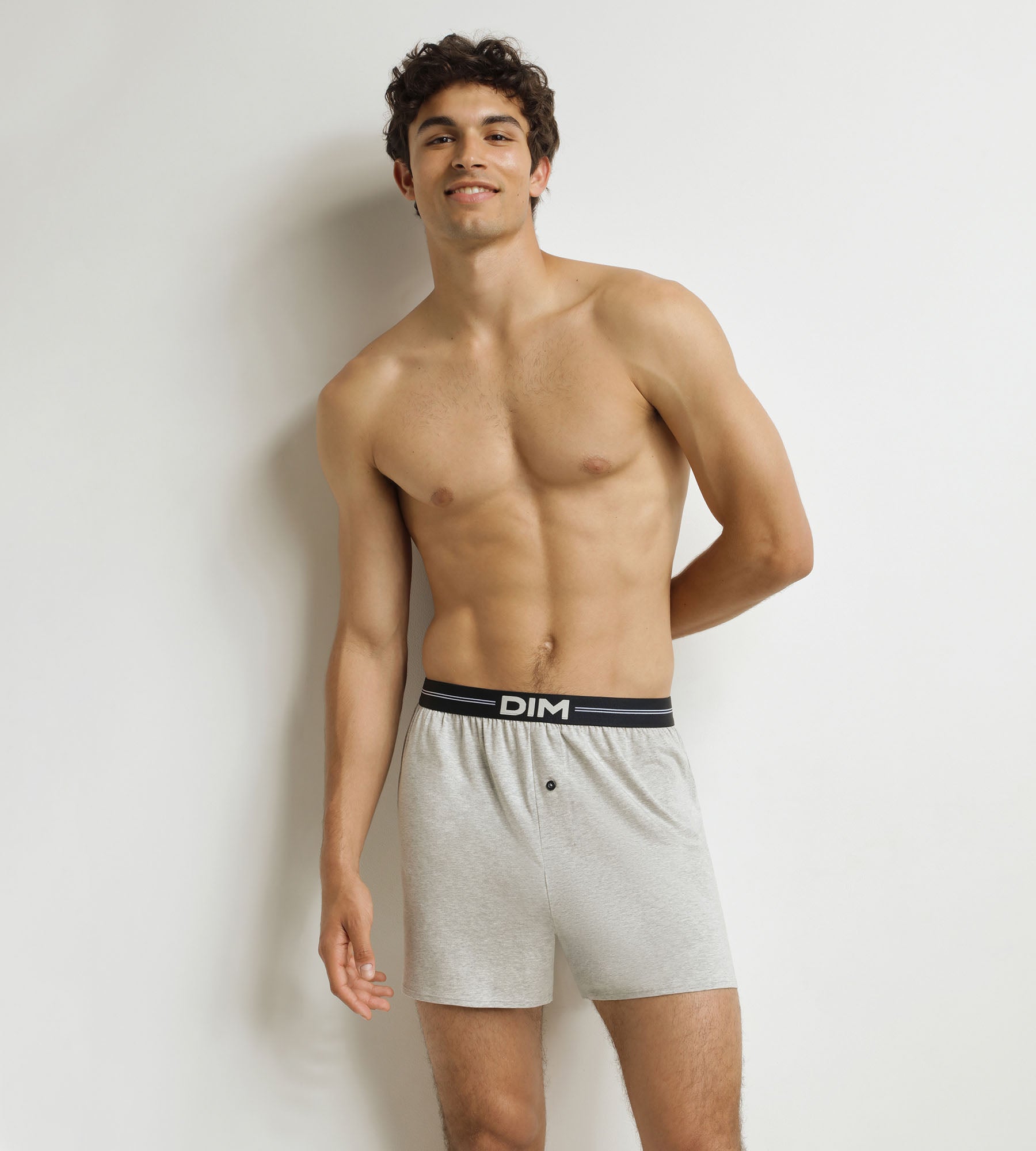 DIM Calzoncillos bóxer de hombre Dim Icons Heather Grey