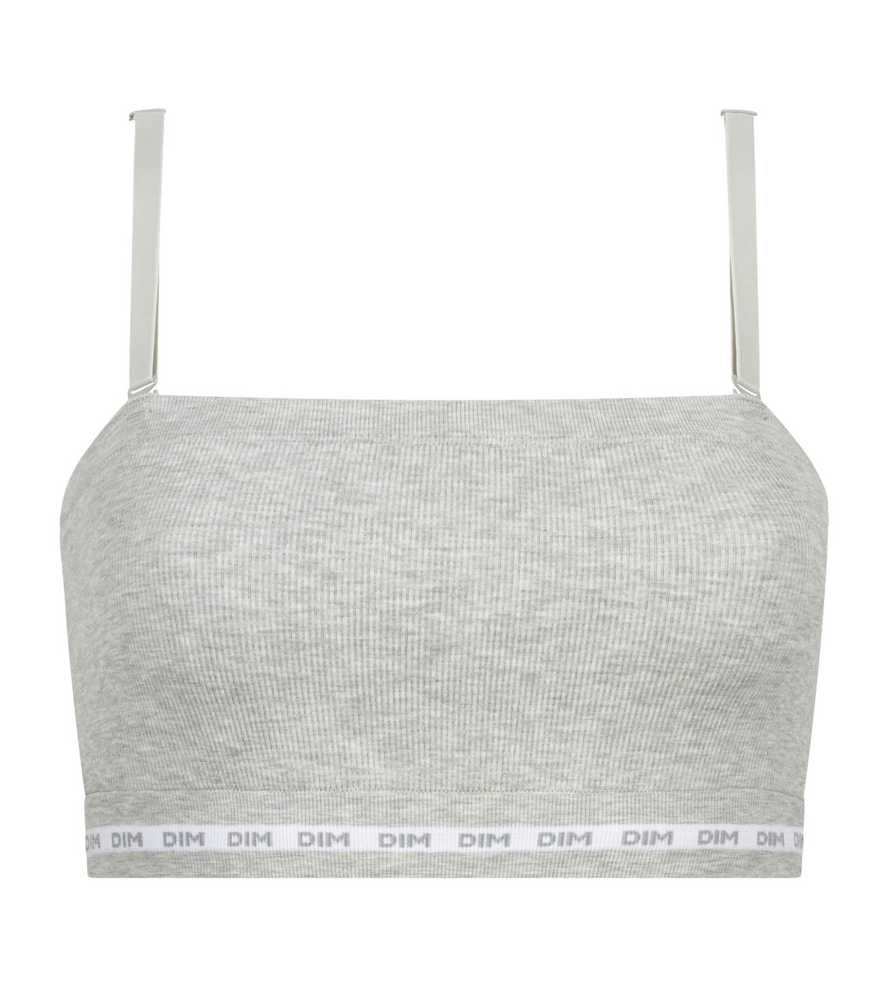 DIM Sujetador de canalé para mujer Dim Icons Heather Grey