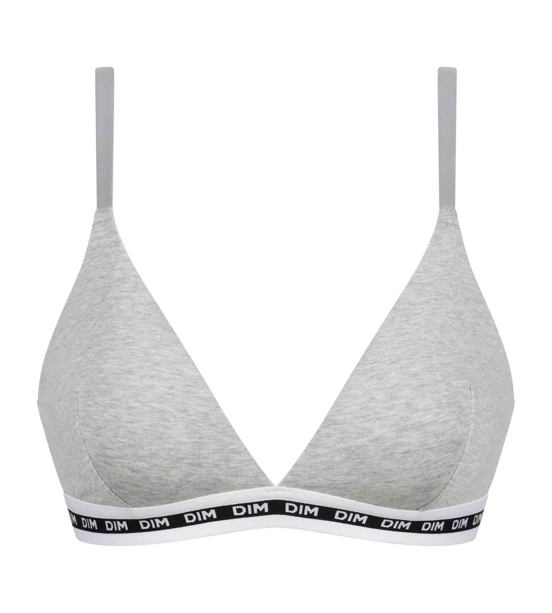 DIM Sujetador triángulo mujer sin aros Dim Icons Heather Grey