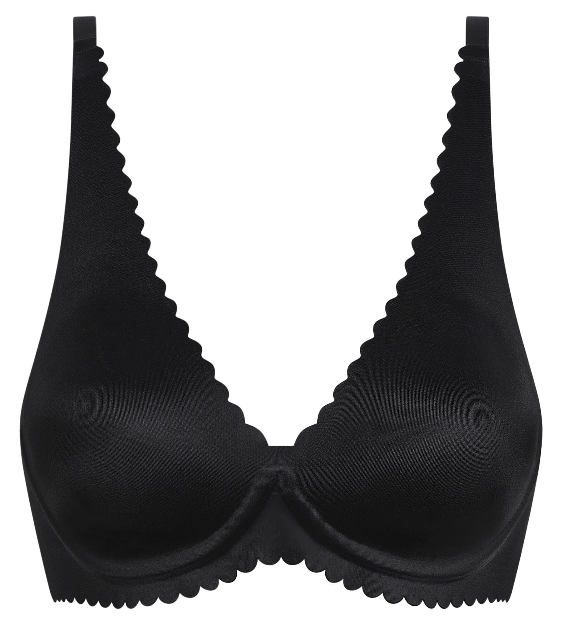 DIM Sujetador triangular halter con aros de microfibra negro Dim Body Touch