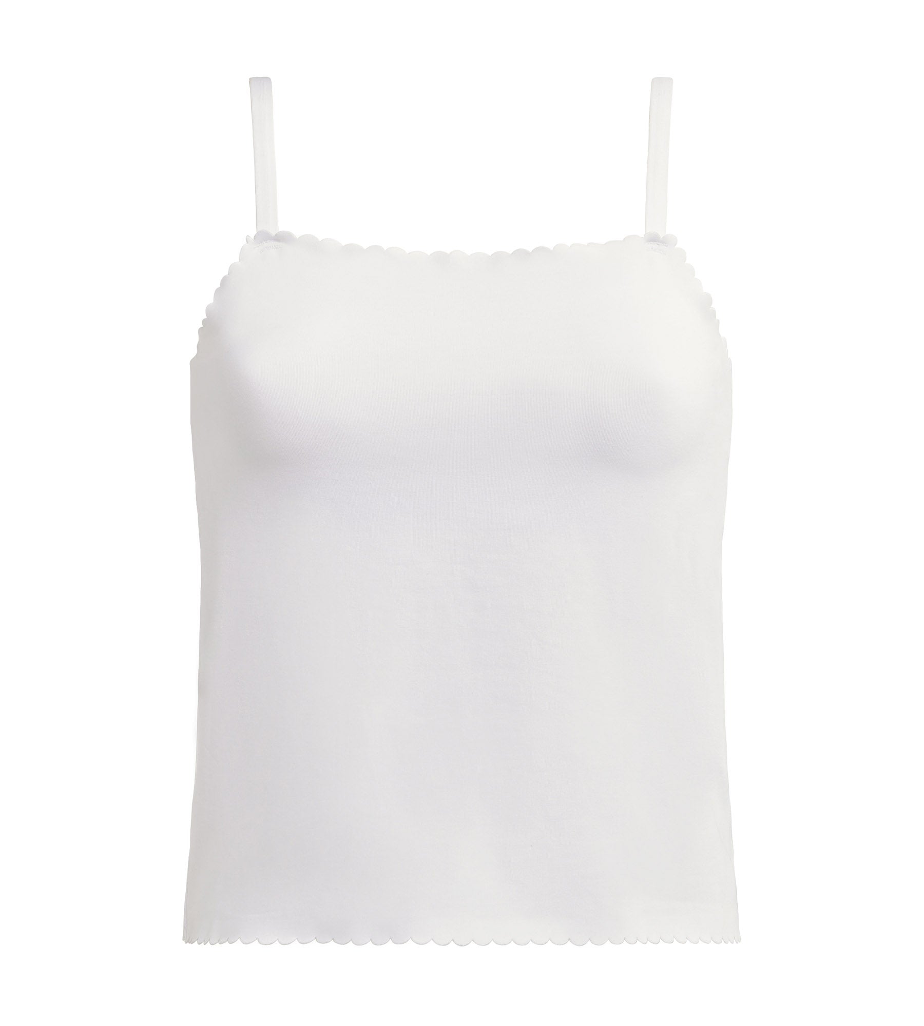 DIM Camiseta de algodón elástico Blanco sin costuras Body Touch Easy