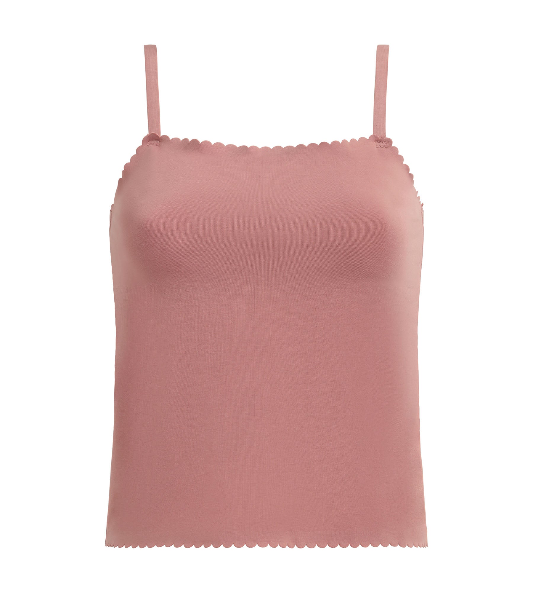 DIM Camiseta de algodón elástico sin costuras Rosa Body Touch Easy
