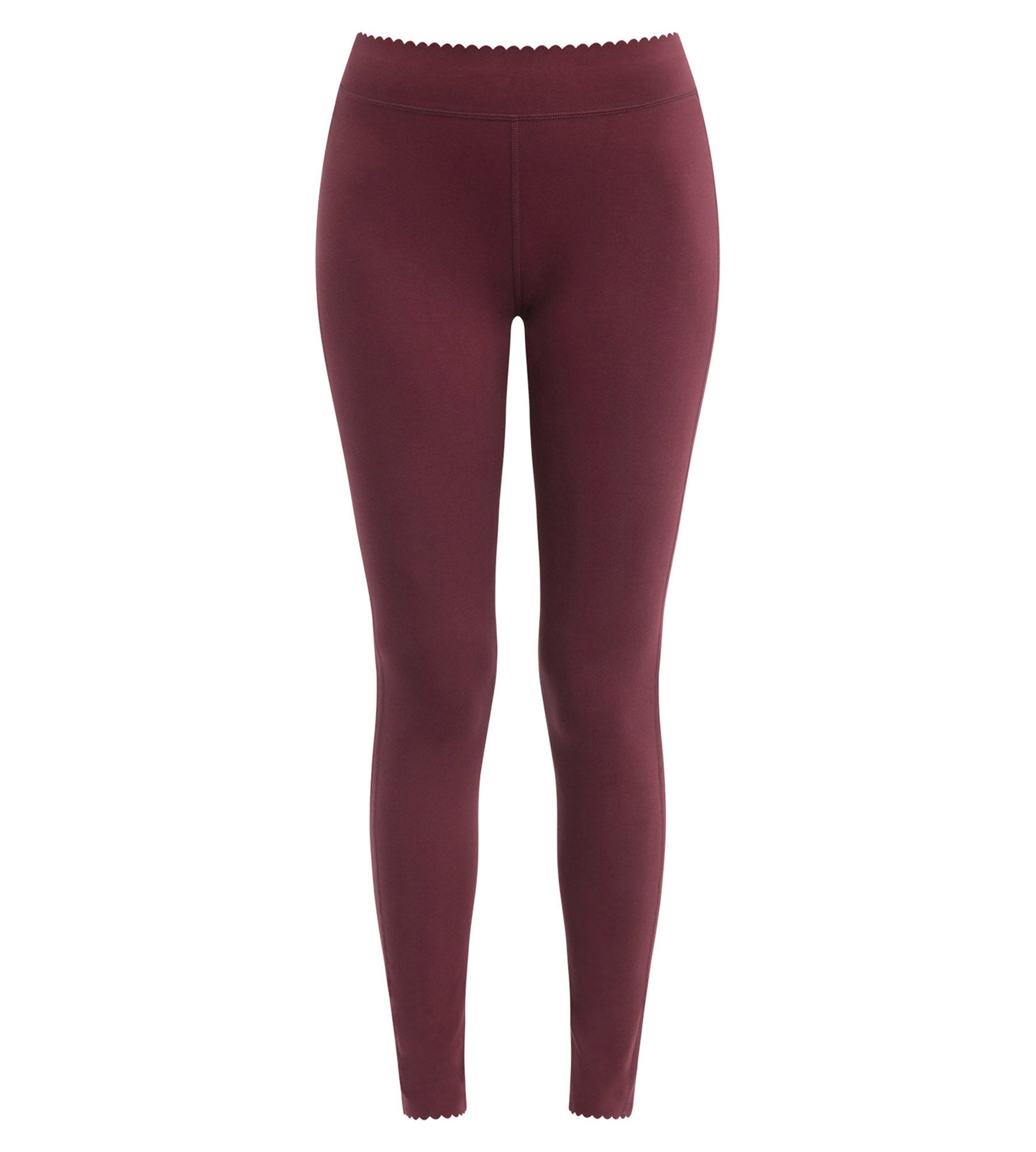 DIM Leggings de mujer opacos de algodón elástico Burdeos Body Touch Easy