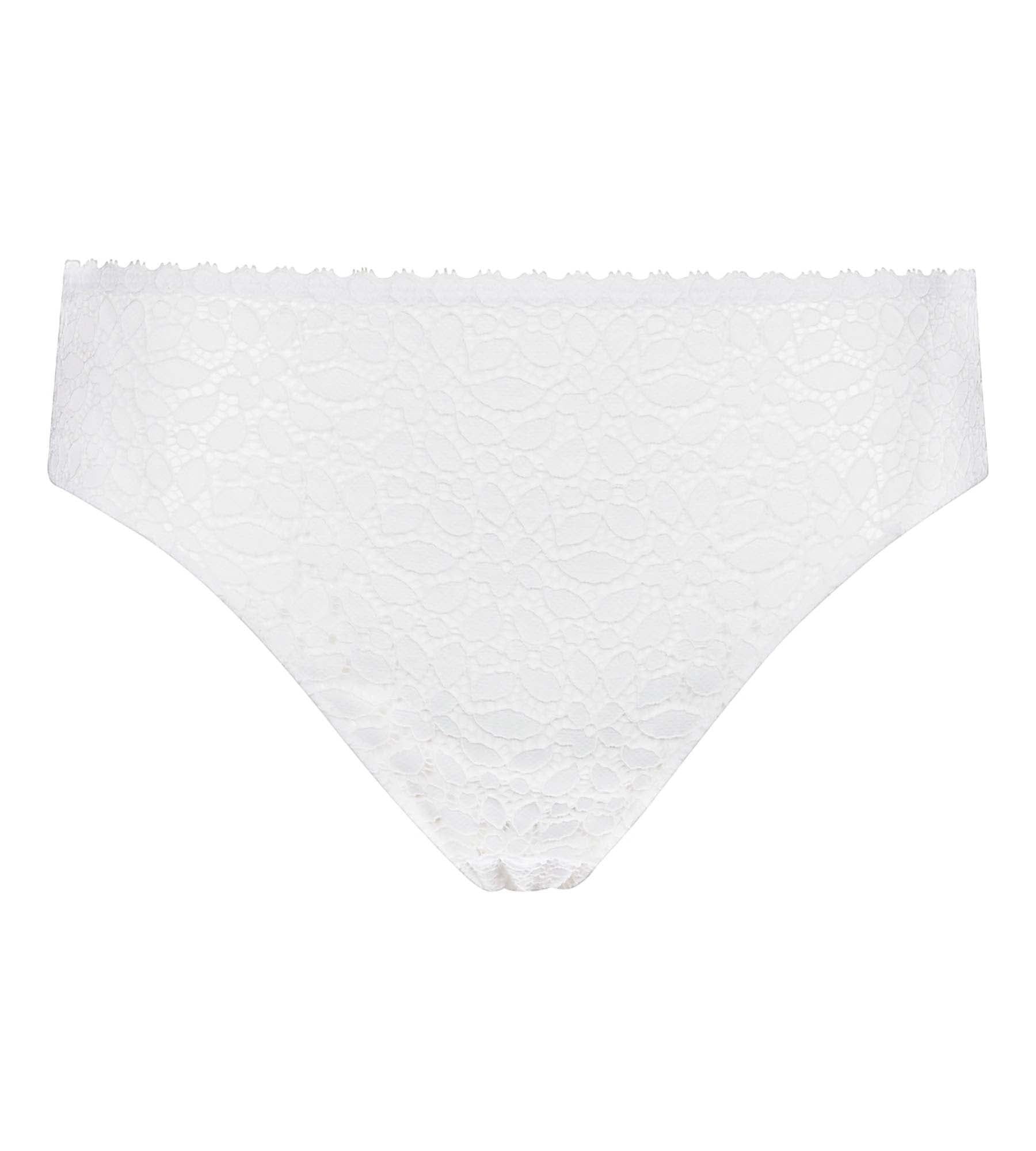 DIM Braguita de encaje floral blanca Daily Dentelle