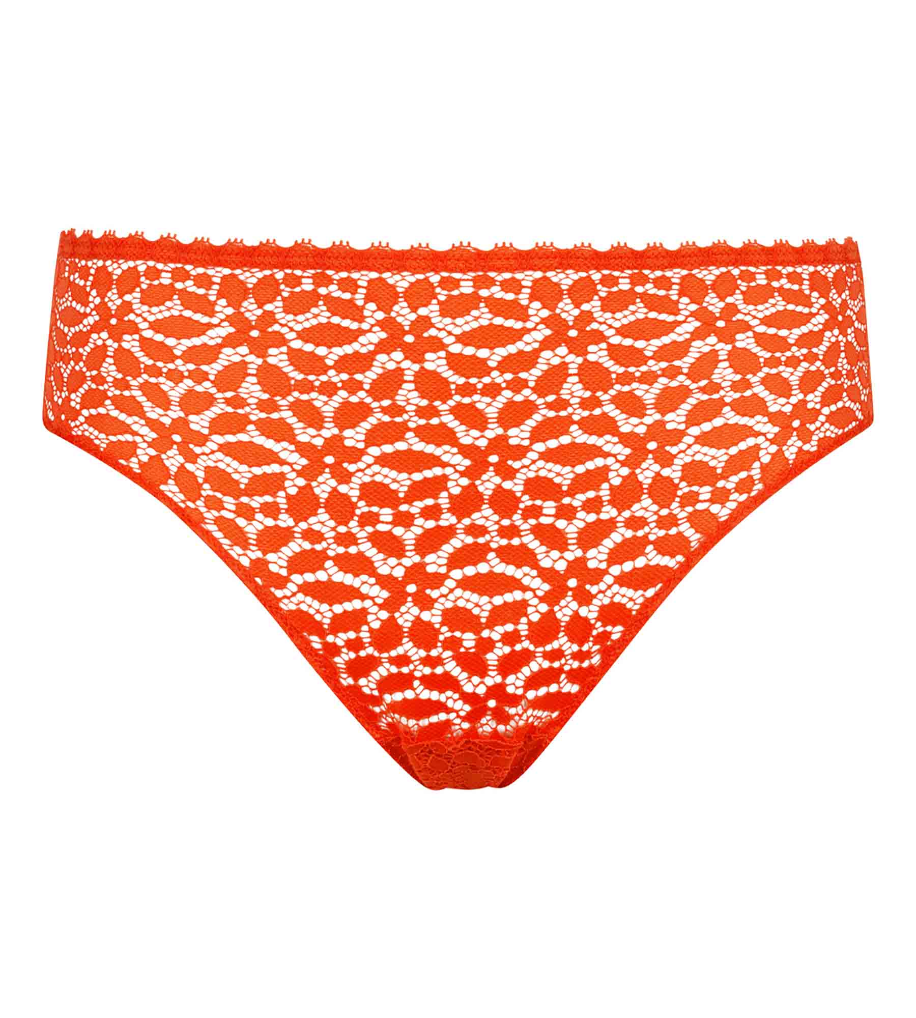 DIM Braguita de encaje floral naranja intenso Daily Dentelle