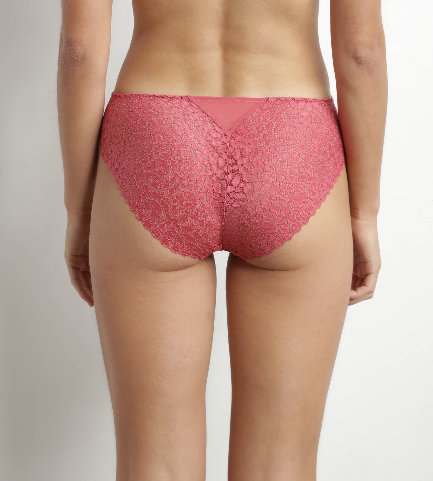 DIM Braga de encaje floral para mujer Pink Satin Dim Daily Lace