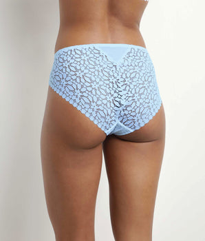 Bragas de mujer de encaje floral Azul Dim Camisa de encaje diario
