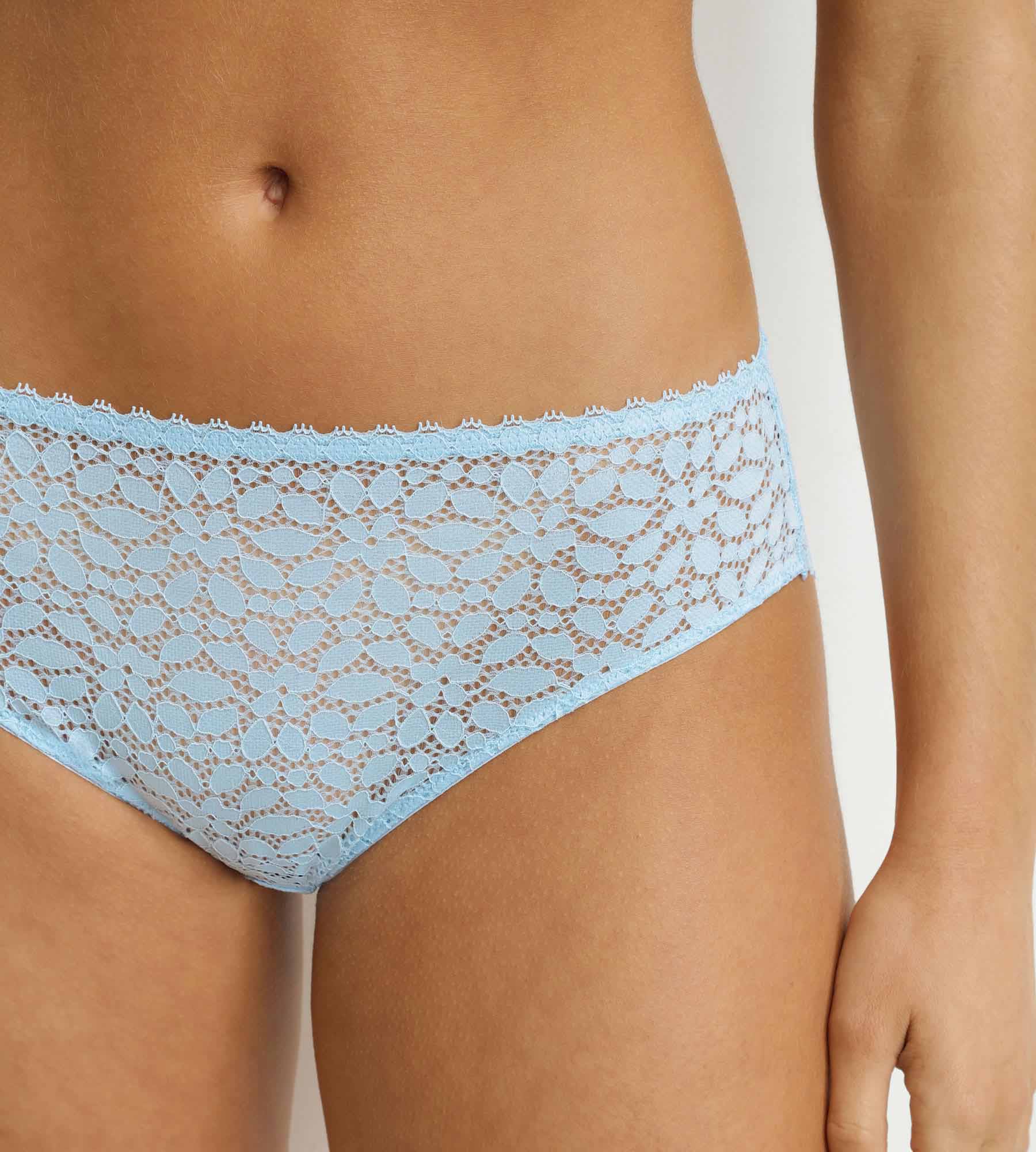 DIM Bragas de mujer de encaje floral Azul Dim Camisa de encaje diario