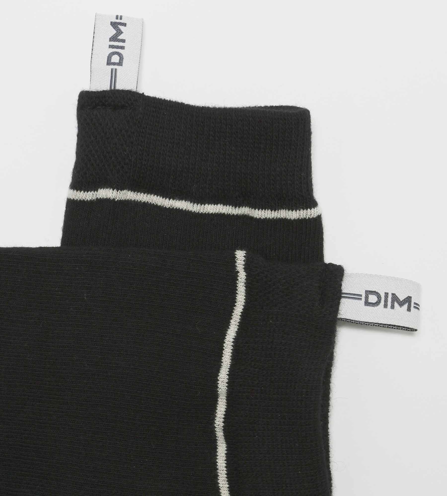 DIM Calcetines unisex de algodón modal acanalado Negro Dim Icons