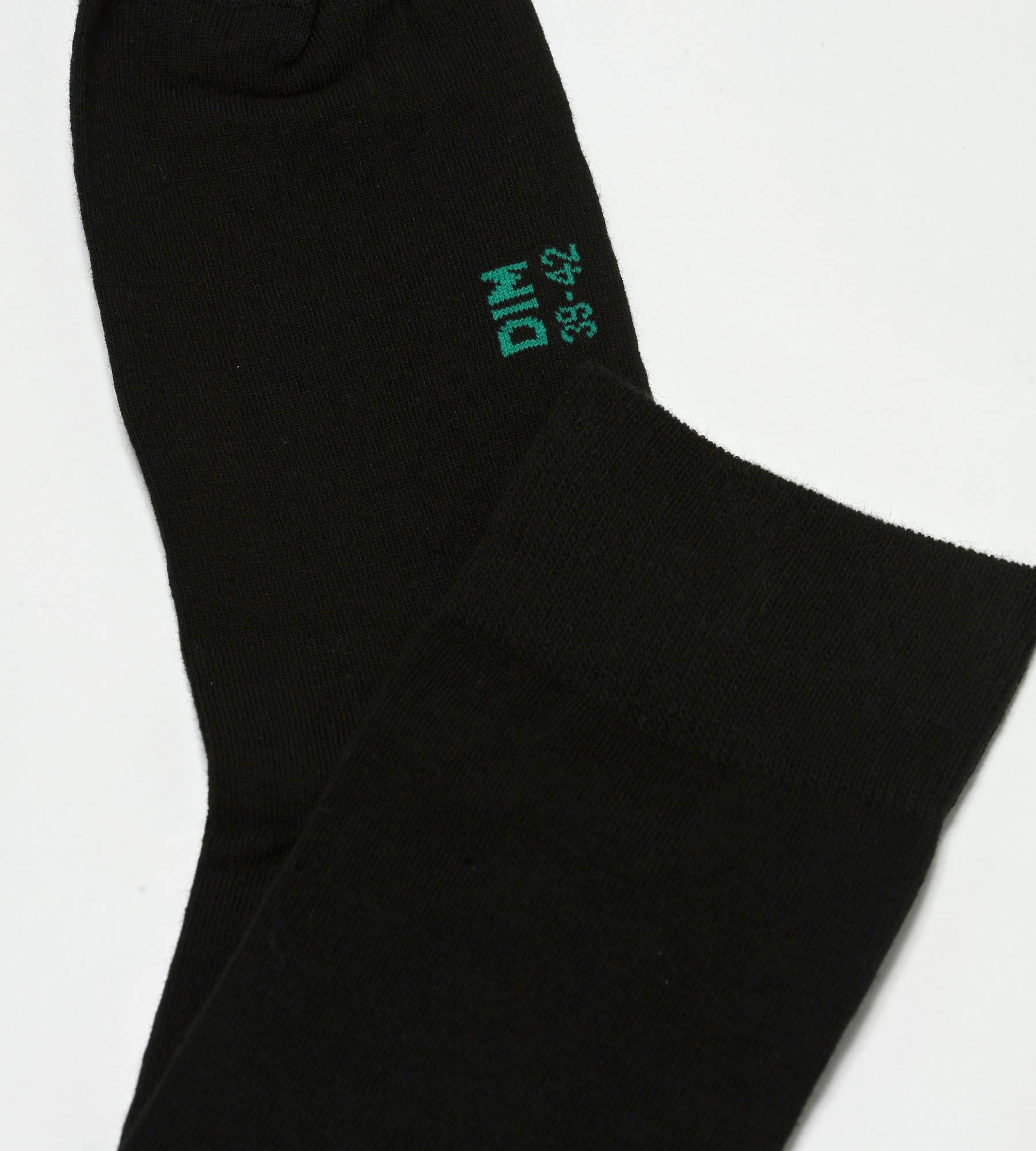 DIM Pack de 2 pares de calcetines altos para hombre de algodón orgánico Negro Dim Good