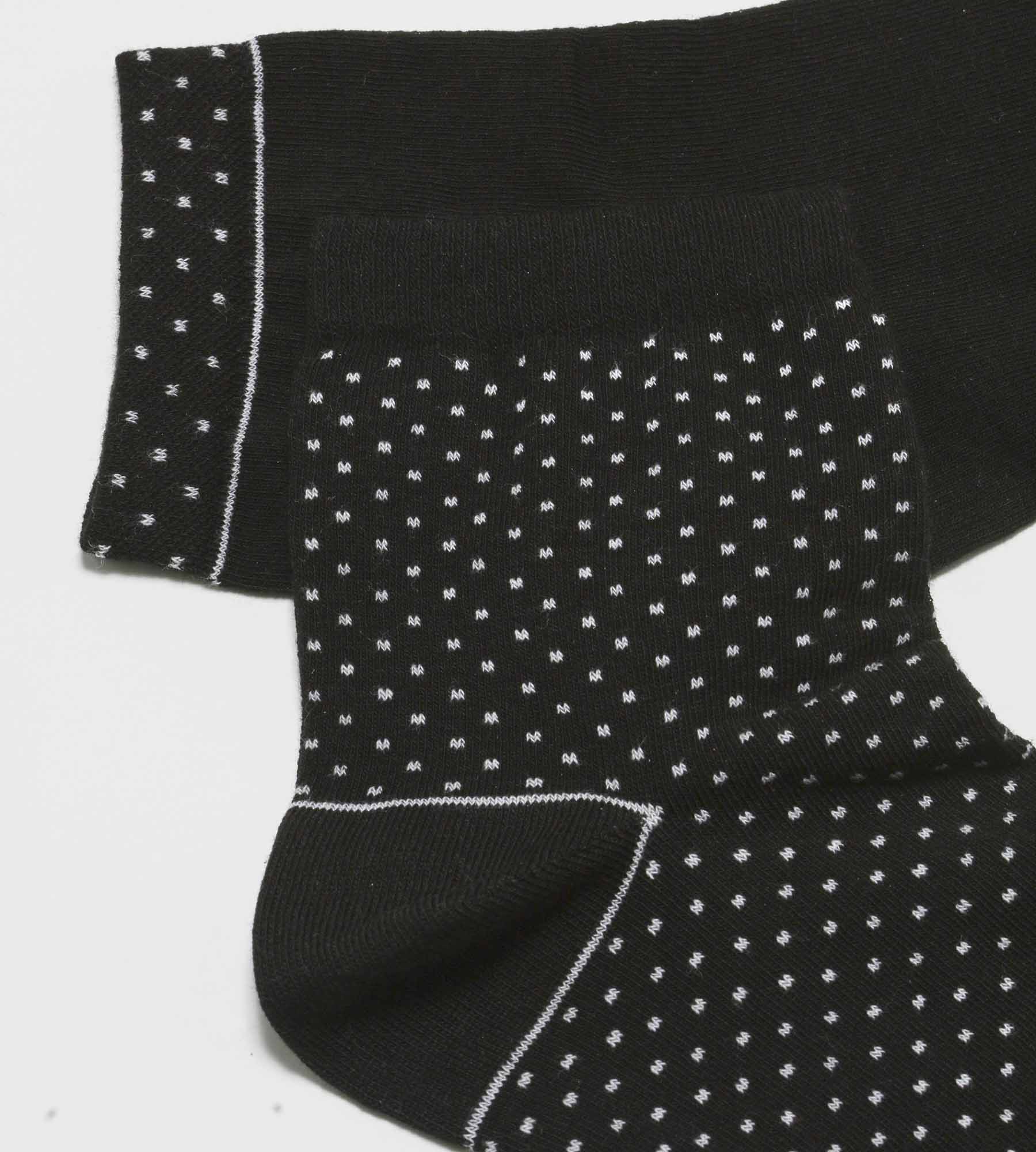 DIM Pack de 2 pares de calcetines de mujer de algodón orgánico con lunares Negro Dim Good