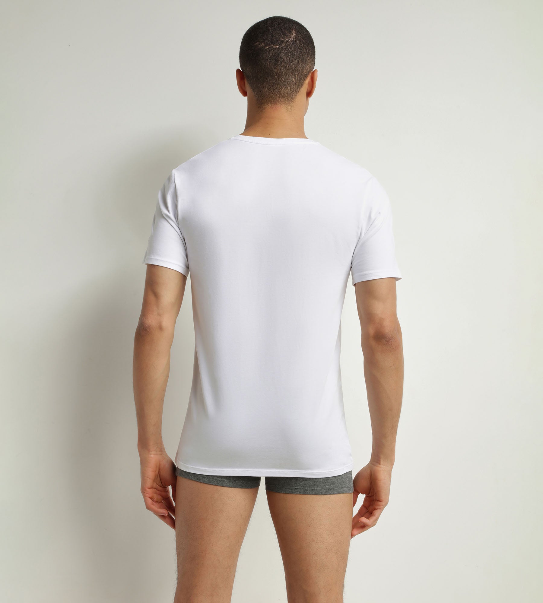 DIM Pack de 2 camisetas de hombre de manga corta de algodón orgánico Blanco Dim Good