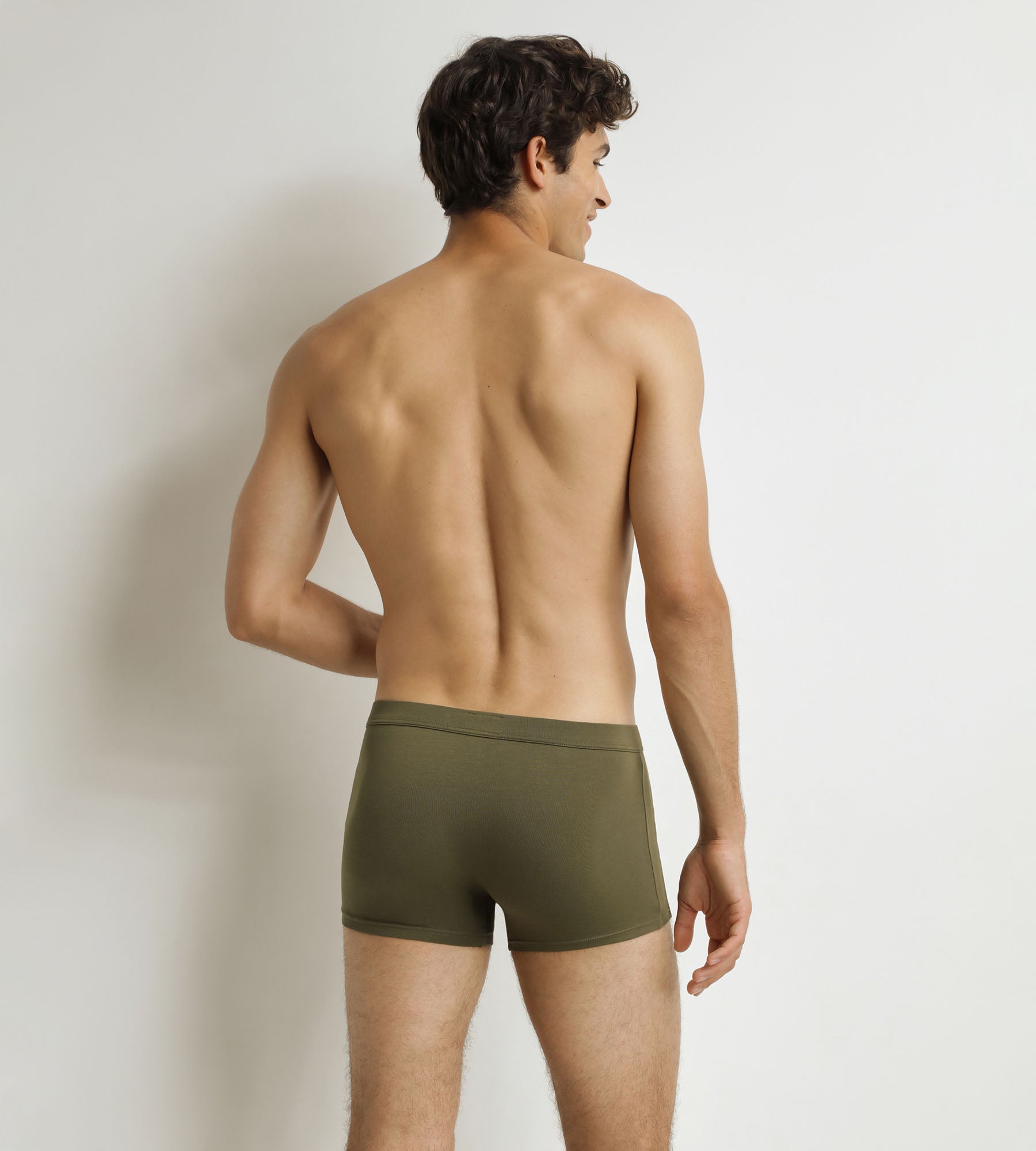 DIM Boxer de hombre Classic Cotton Camouflage Verde