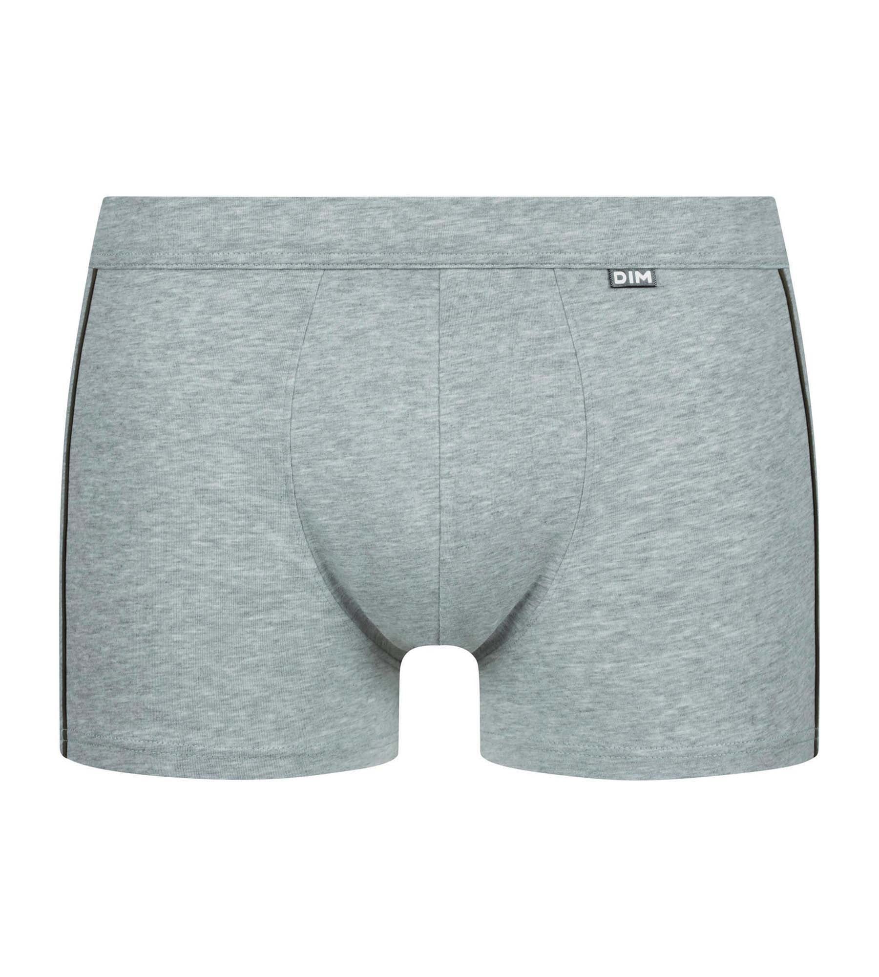 DIM Calzoncillos bóxer Classic Cotton gris ceniza para hombre