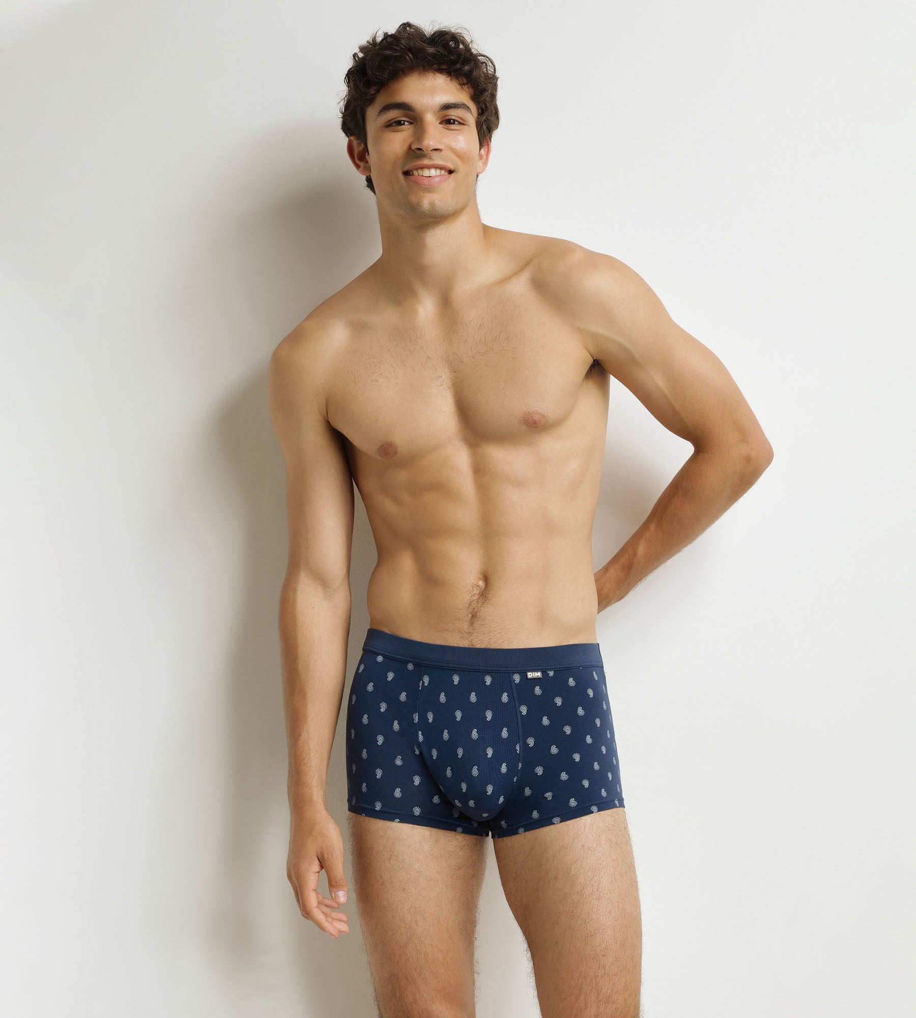 DIM Calzoncillos bóxer para hombre Negro con gotas Classic Cotton