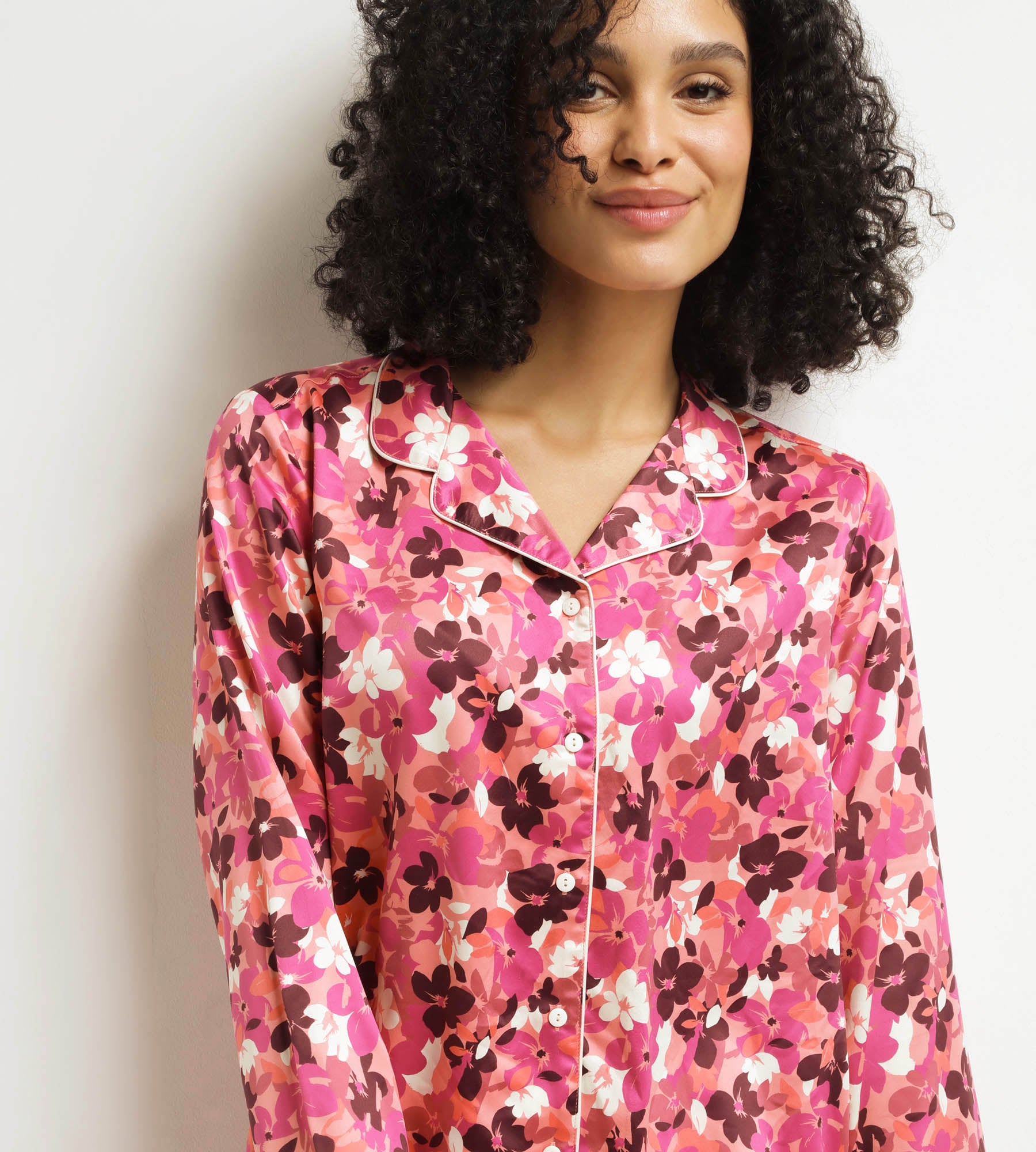 DIM Conjunto de pijama de mujer Fig con flores Don't Disturb