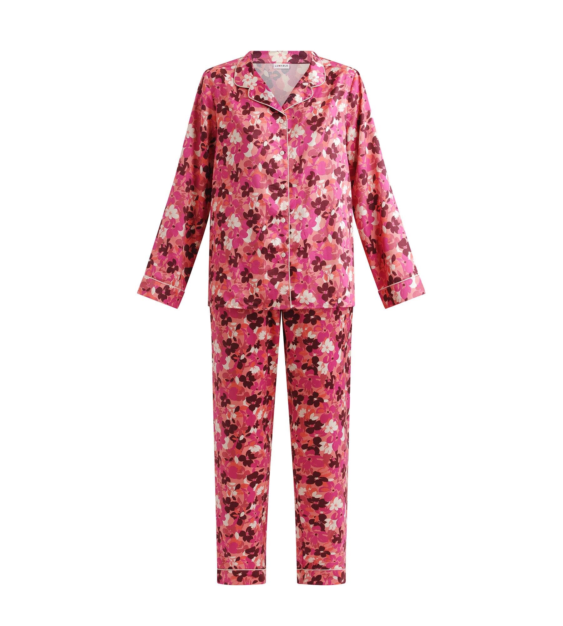 DIM Conjunto de pijama de mujer Fig con flores Don't Disturb