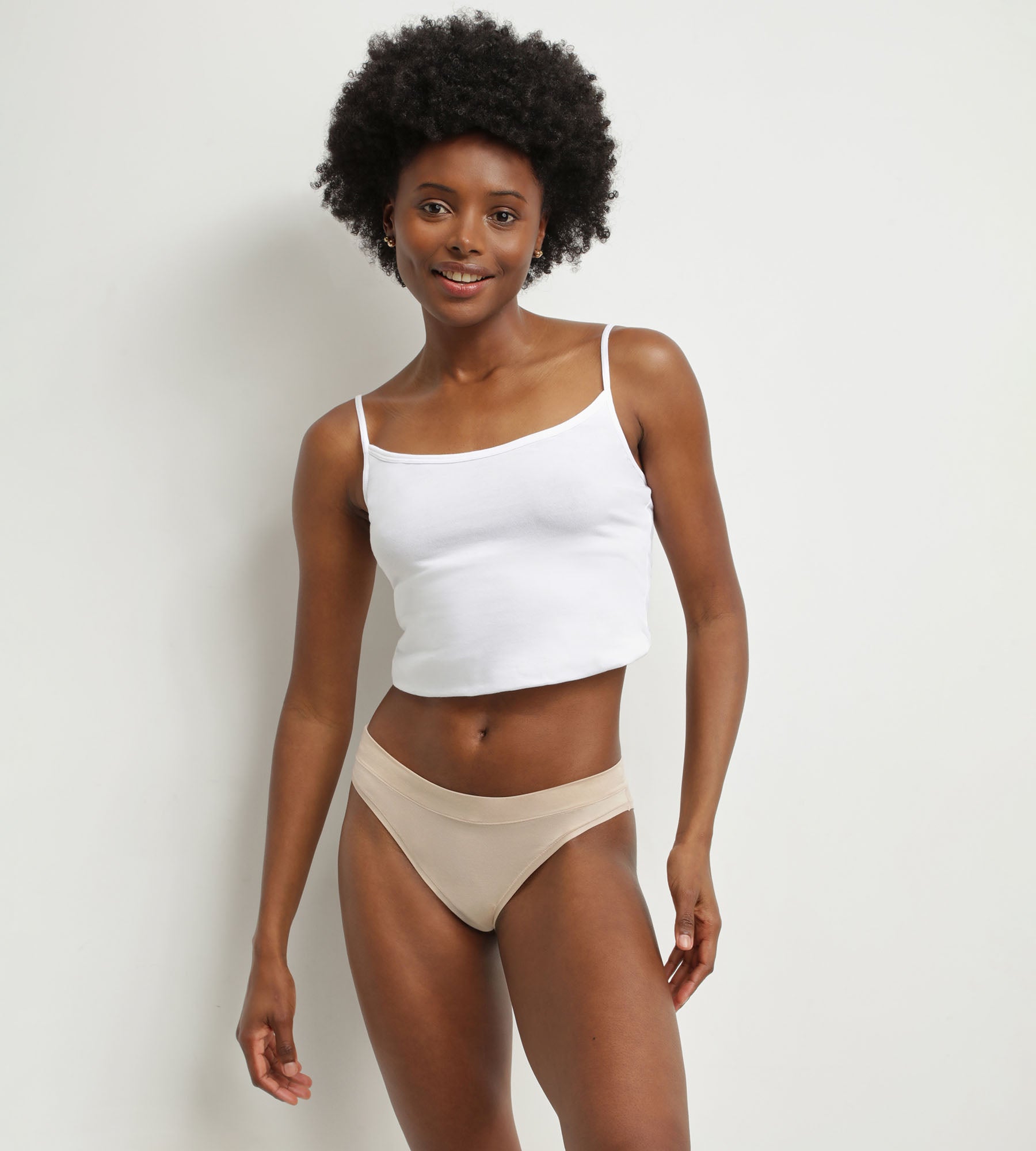 DIM Braguita de mujer de algodón modal Nude Dim Comfort Collection