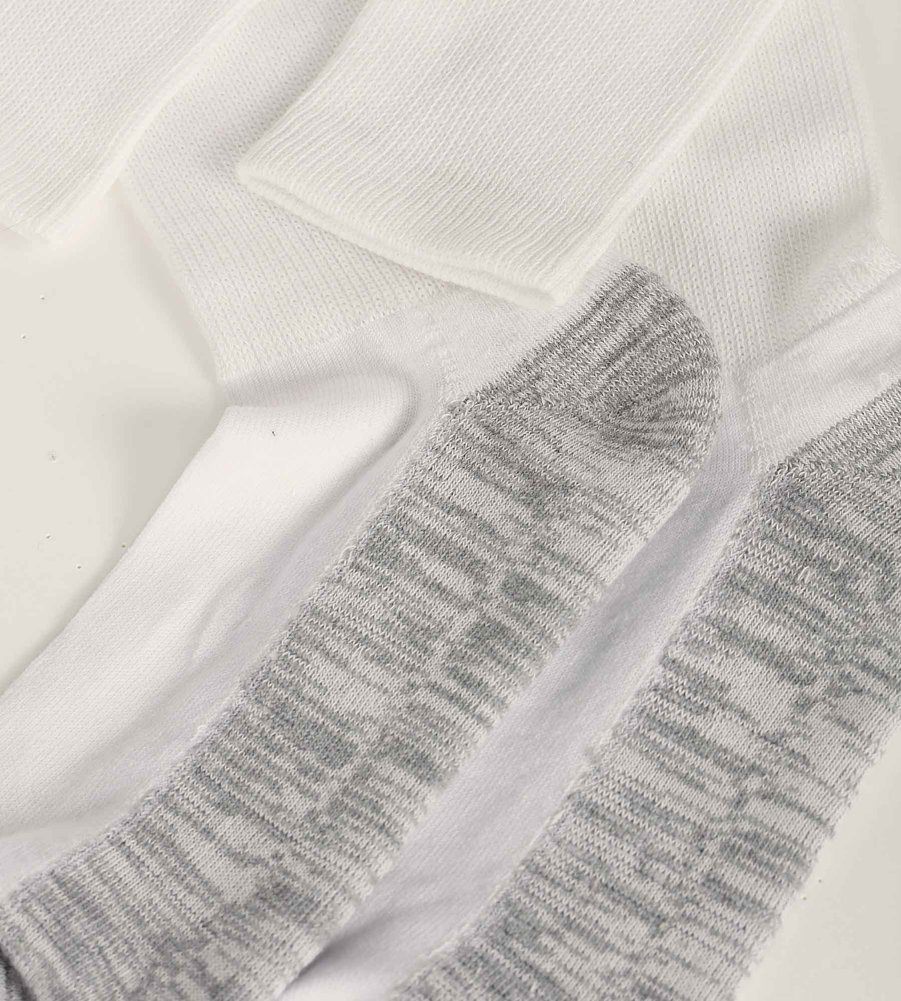 DIM Pack de 3 pares de calcetines de hombre de algodón blanco y gris EcoDim Sport