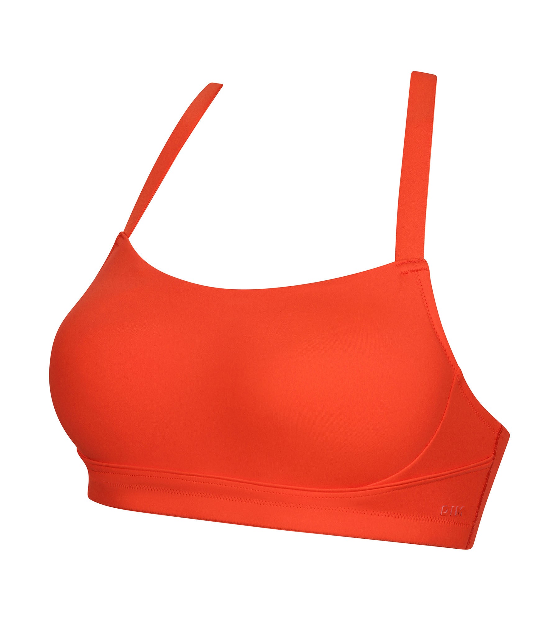 DIM Sujetador deportivo de mujer Naranja sin aros Dim Move