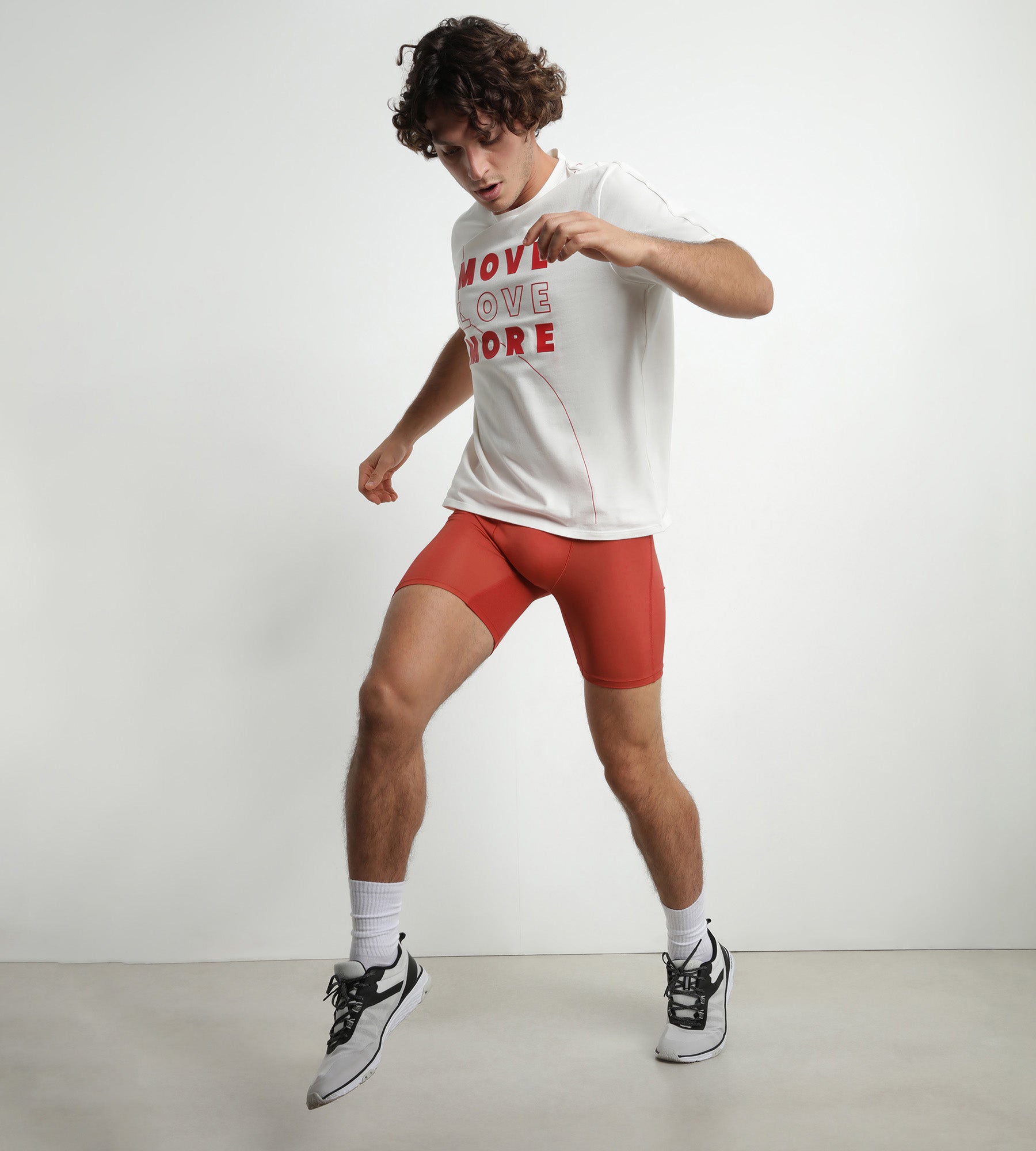 DIM Boxer deportivo largo de microfibra y malla para hombre Red Alert Dim Move