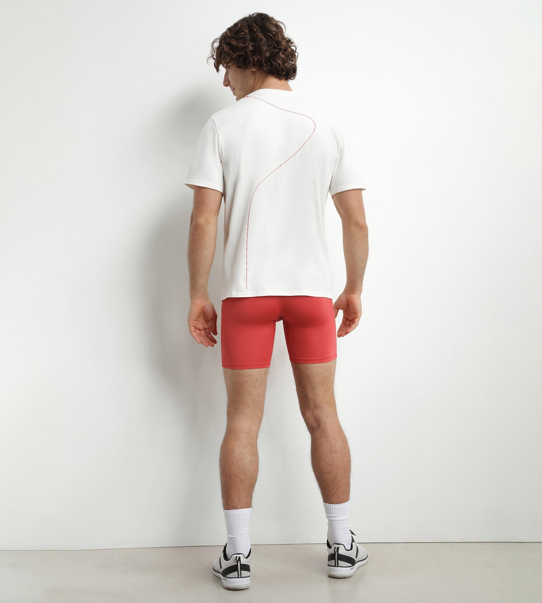 DIM Boxer deportivo largo de microfibra y malla para hombre Red Alert Dim Move
