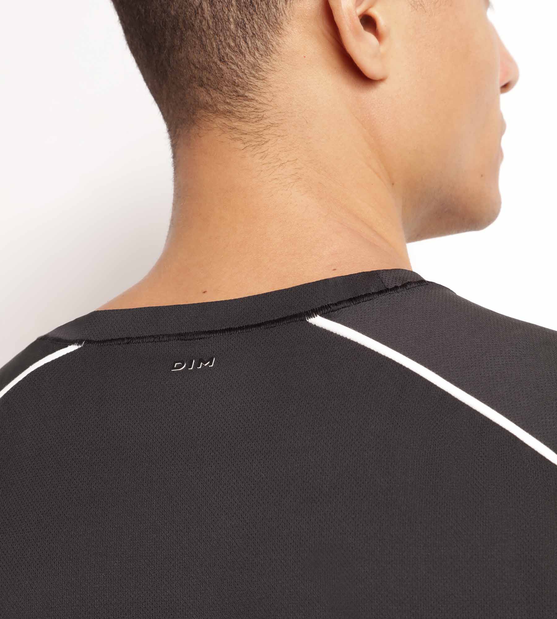 DIM Camiseta deportiva sin mangas para hombre en tejido vaporoso negro Dim Move