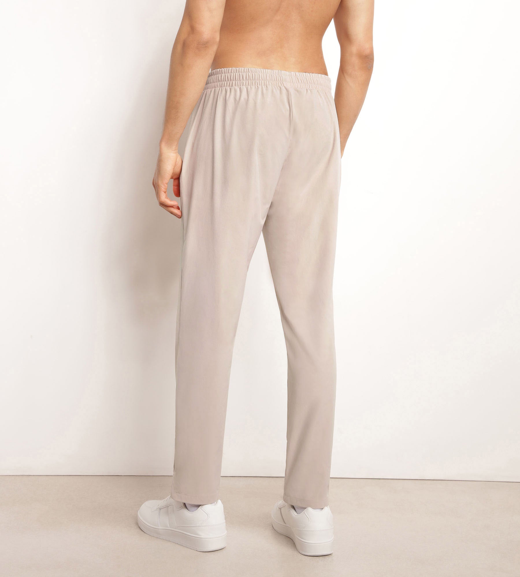 DIM Pantalón deportivo chino para hombre en punto elástico beis Dim Move