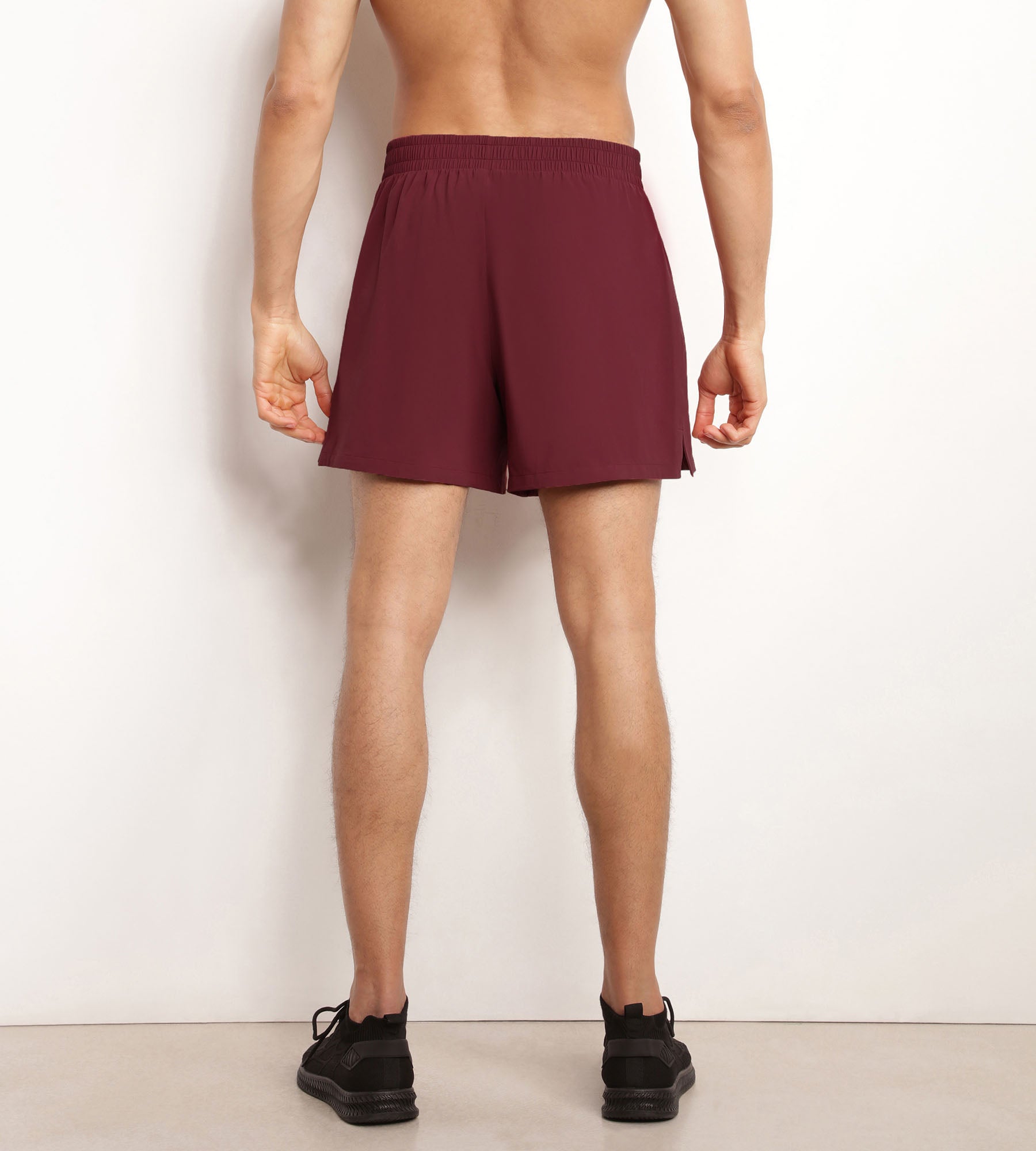 DIM Pantalón corto deportivo de hombre en tejido vaporoso burdeos Dim Move