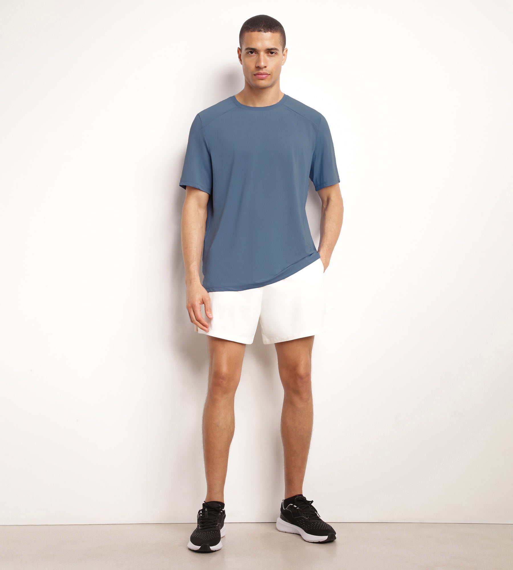 DIM Camiseta deportiva de hombre en tejido técnico azul Dim Move