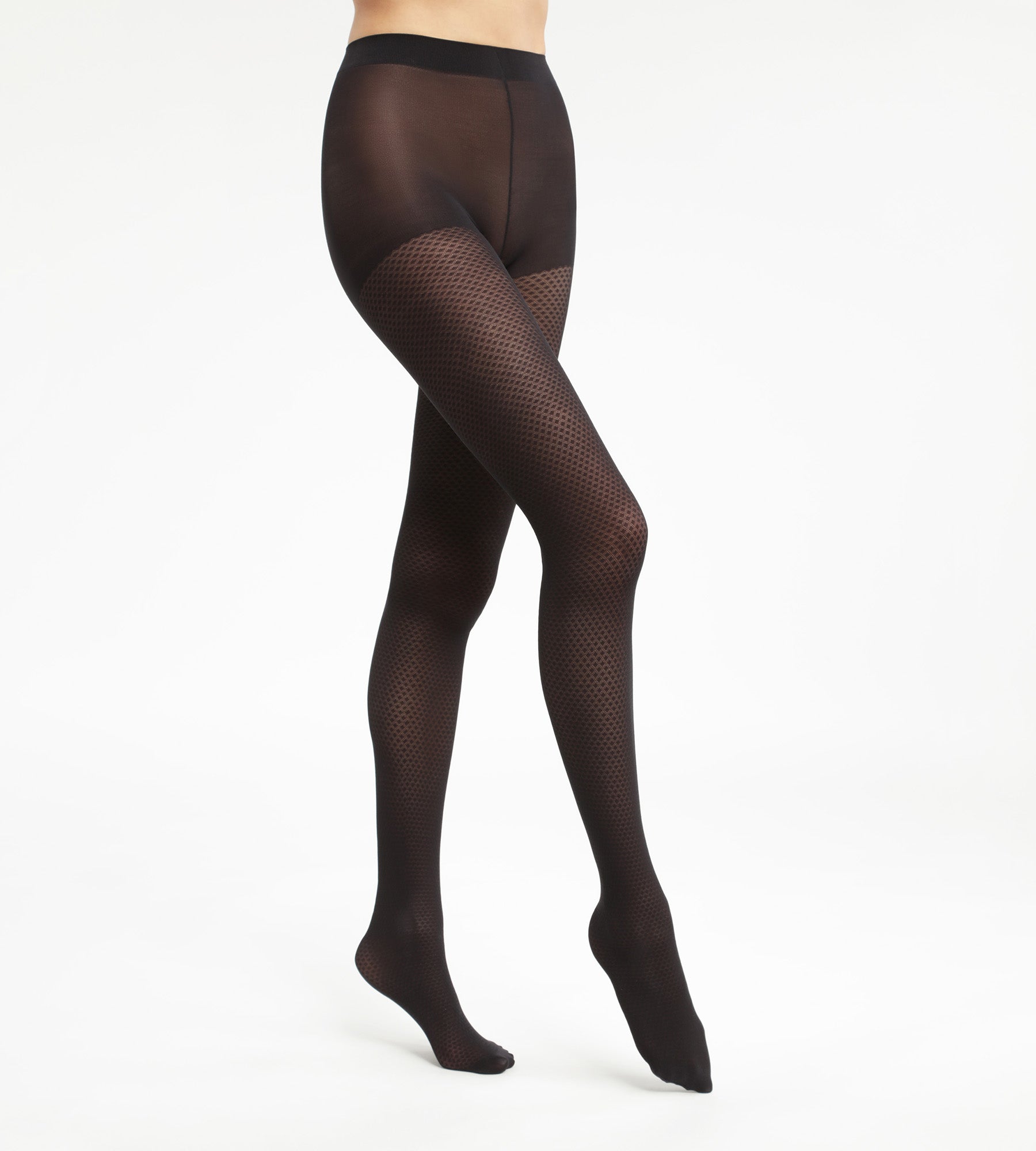 DIM Panti transparente de mujer con estampado de rombos negro Dim Style