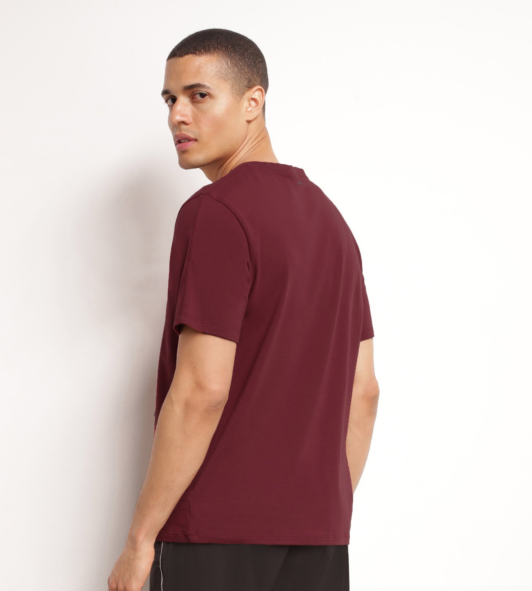 DIM Camiseta deportiva termorreguladora para hombre burdeos Dim Move
