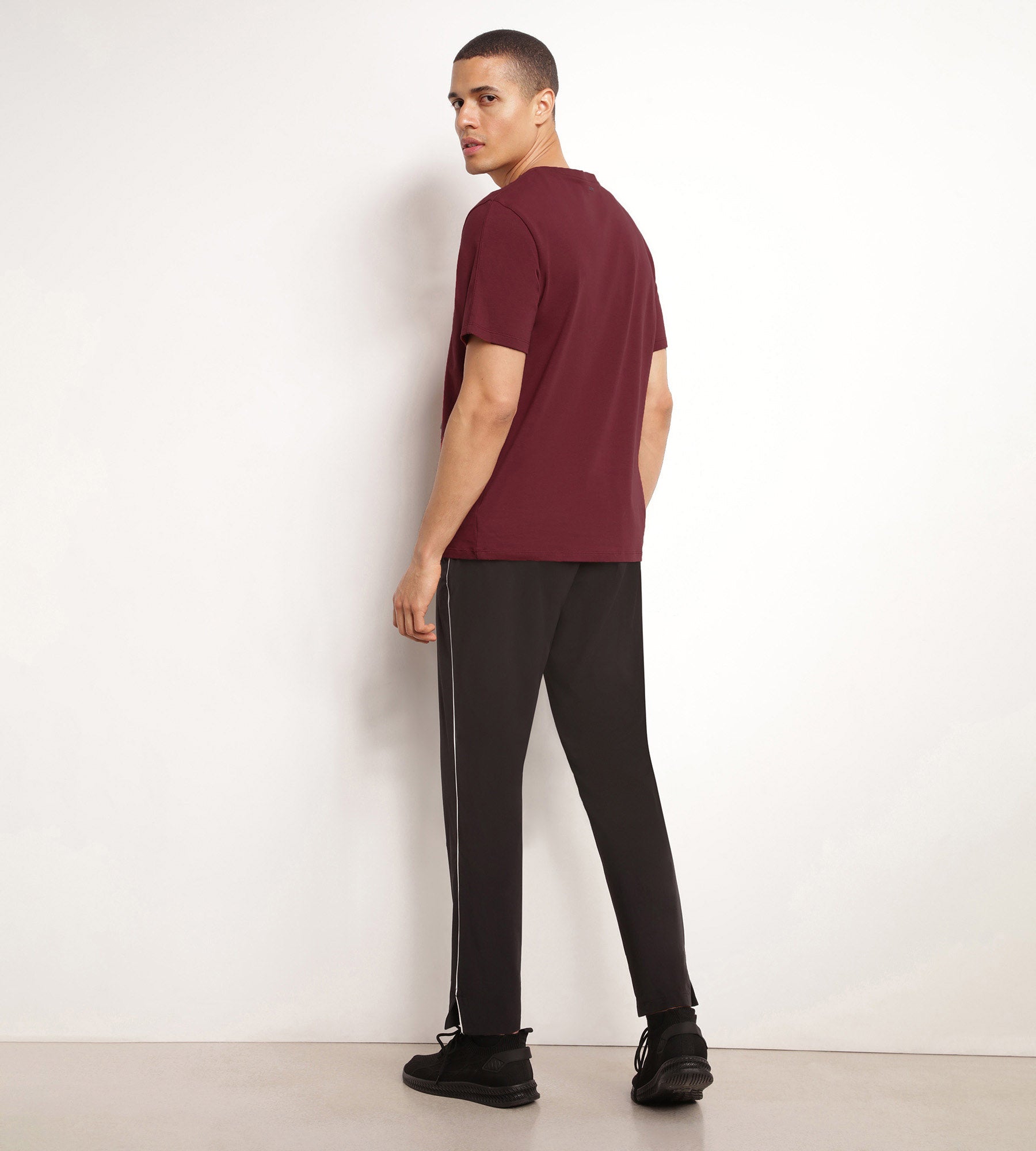 DIM Camiseta deportiva termorreguladora para hombre burdeos Dim Move