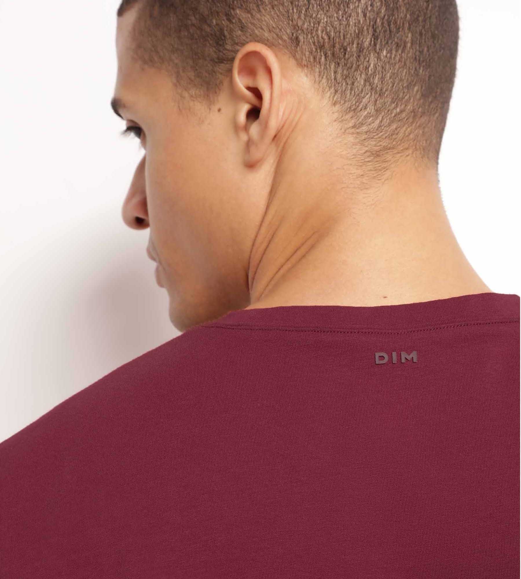 DIM Camiseta deportiva termorreguladora para hombre burdeos Dim Move